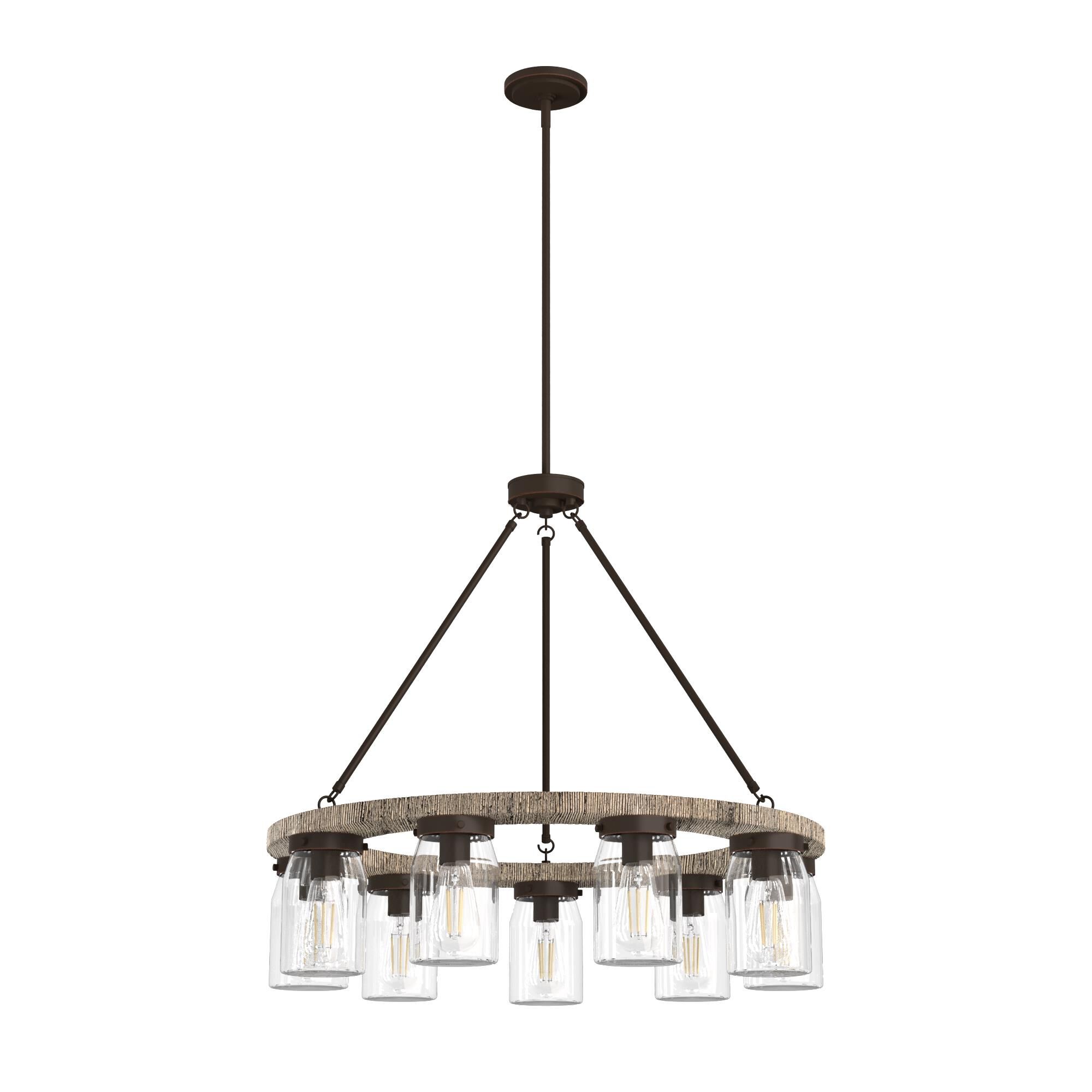 Devon Park 31 Inch 9 Light Chandelier by Hunter Fan
