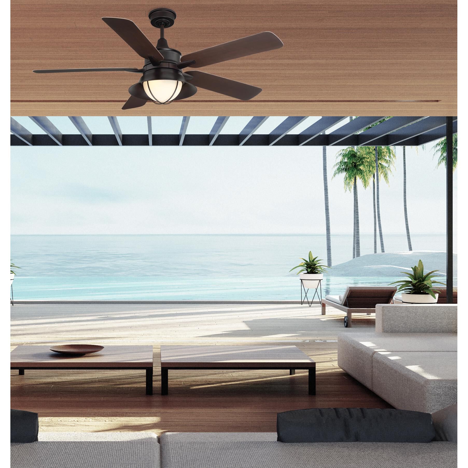 Hyannis 52 Inch Ceiling Fan with Light Kit Capitol Lighting