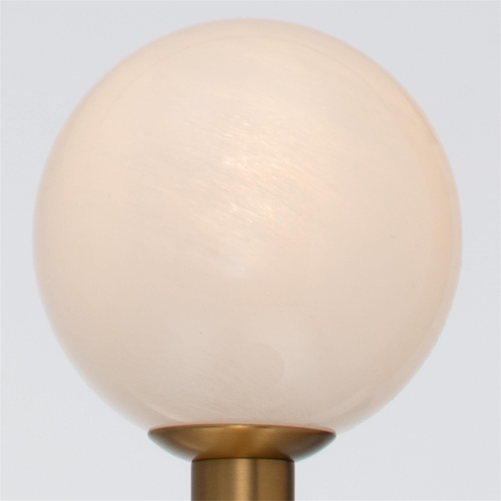 Shown in Luxe Gold finish and Strie glass and Strie Glass shade