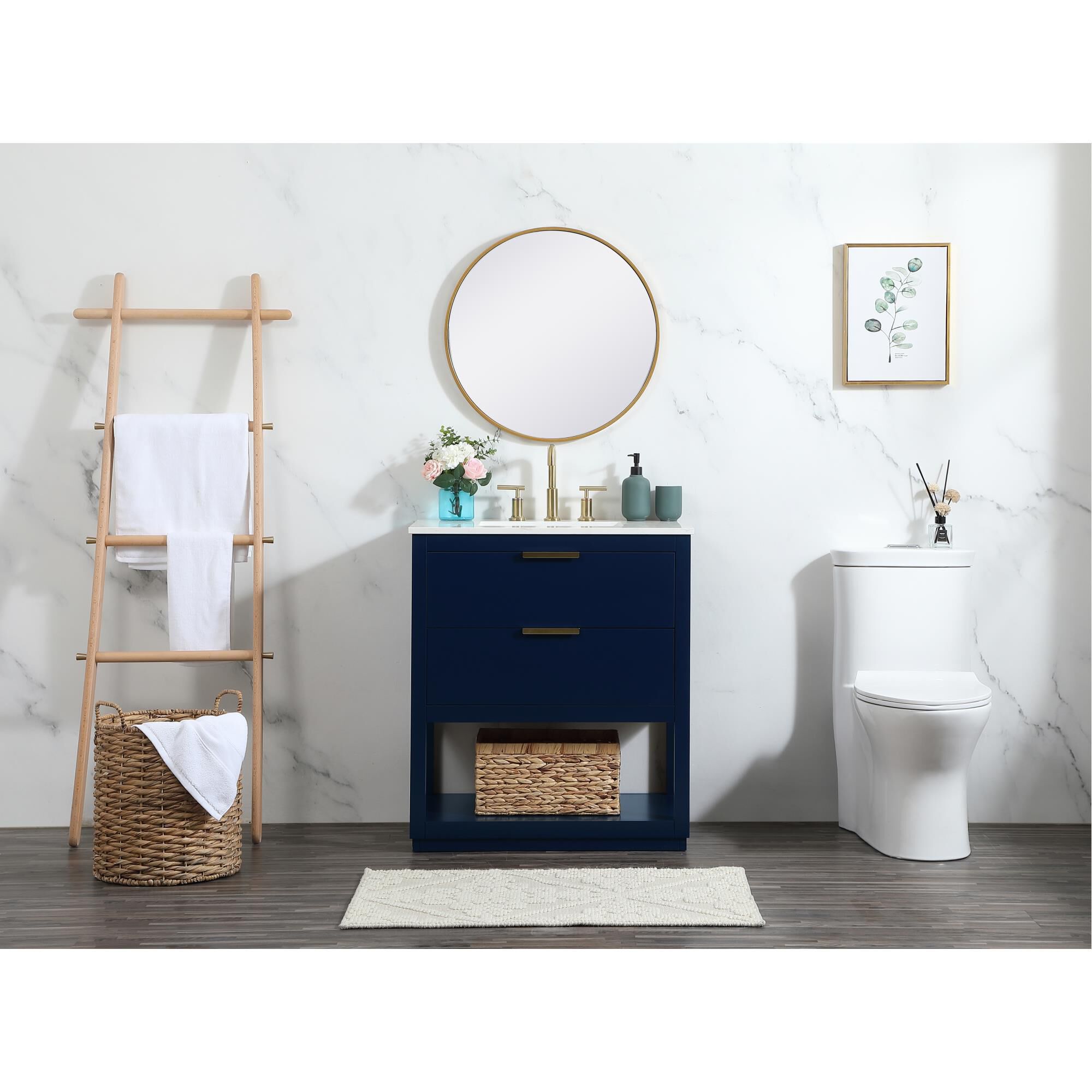 Larkin 30 Inch Bath Vanity by Elegant Decor