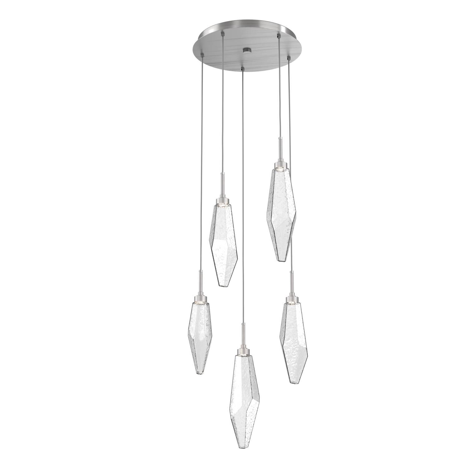 Rock Crystal Multi Light Pendant by Hammerton Studio