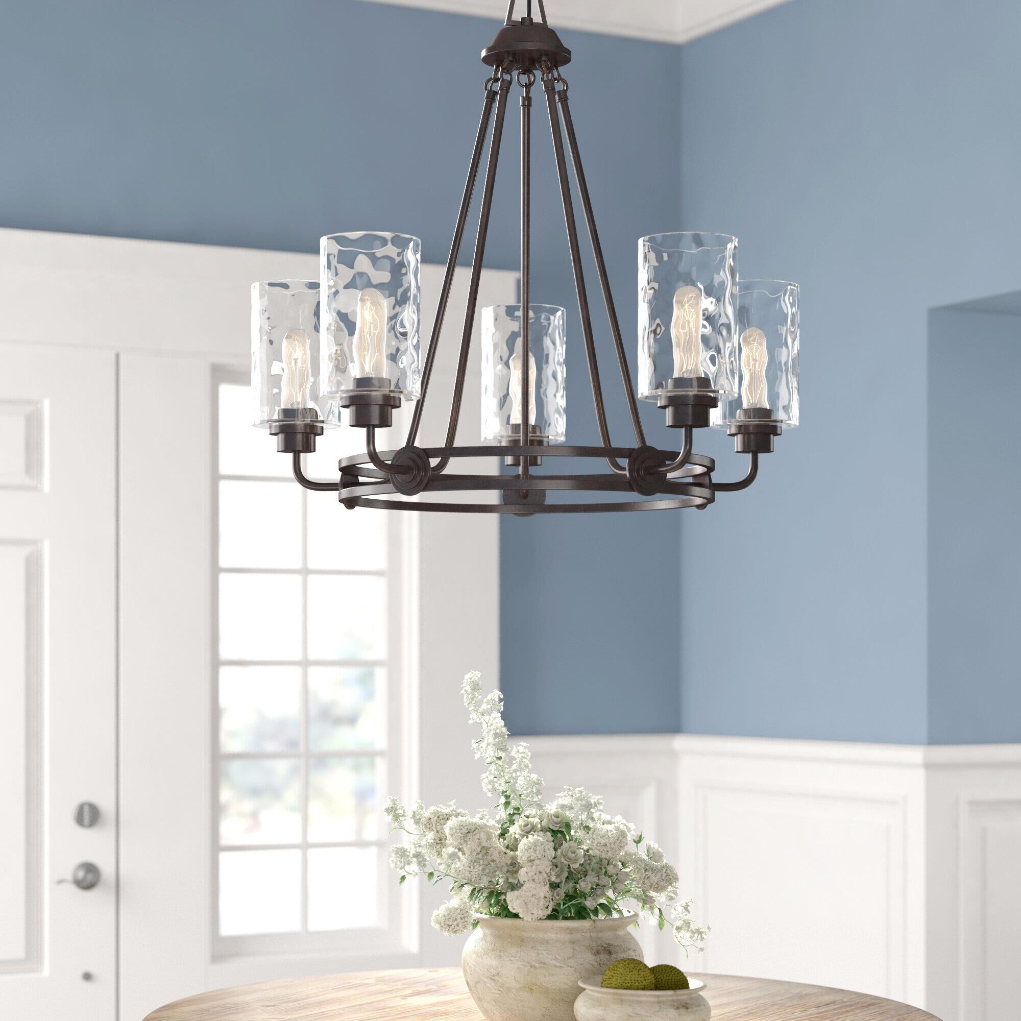 Gramercy Park 26 Inch 5 Light Chandelier by Designers Fountain