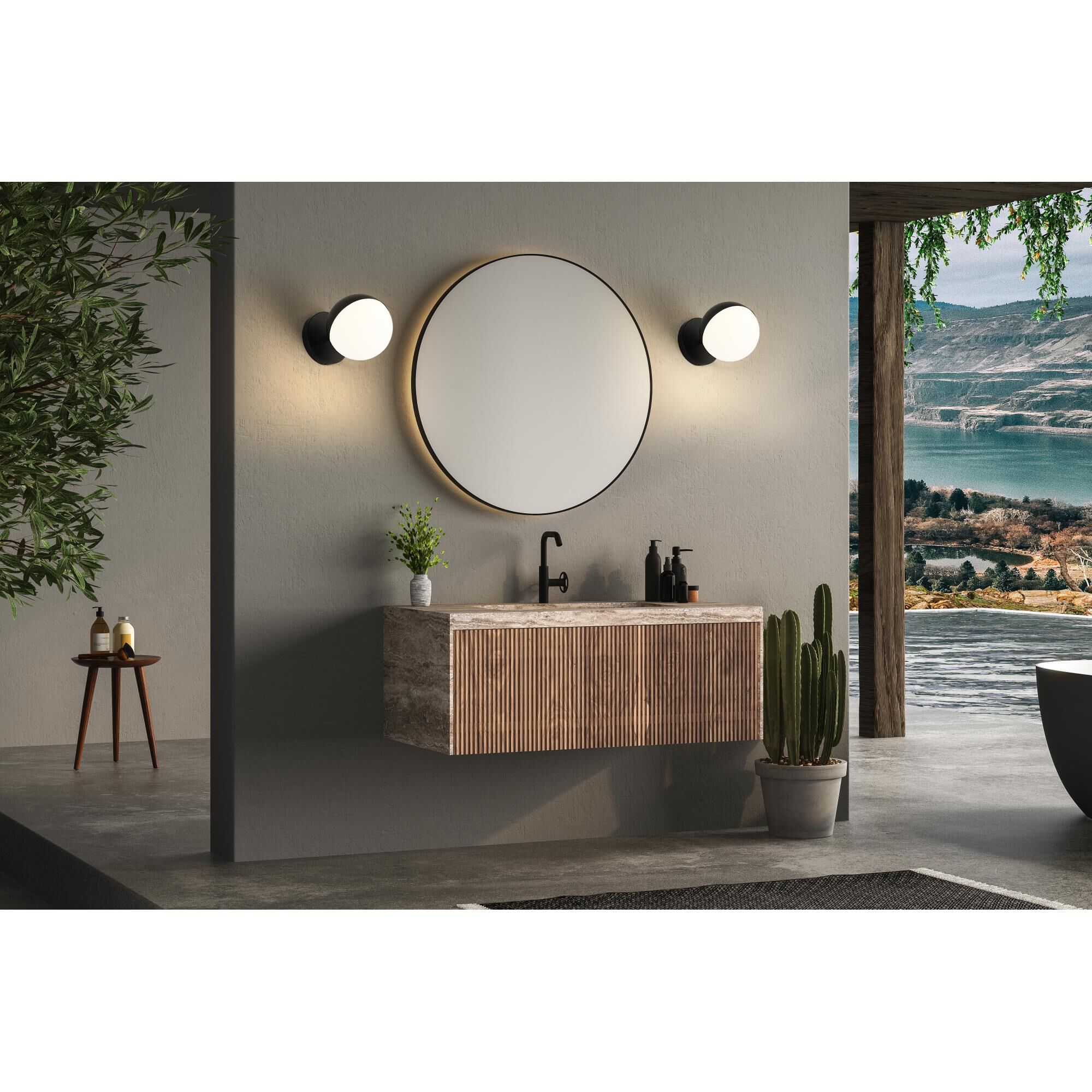 Realm Sphere 6 Inch Wall Sconce by Z Lite