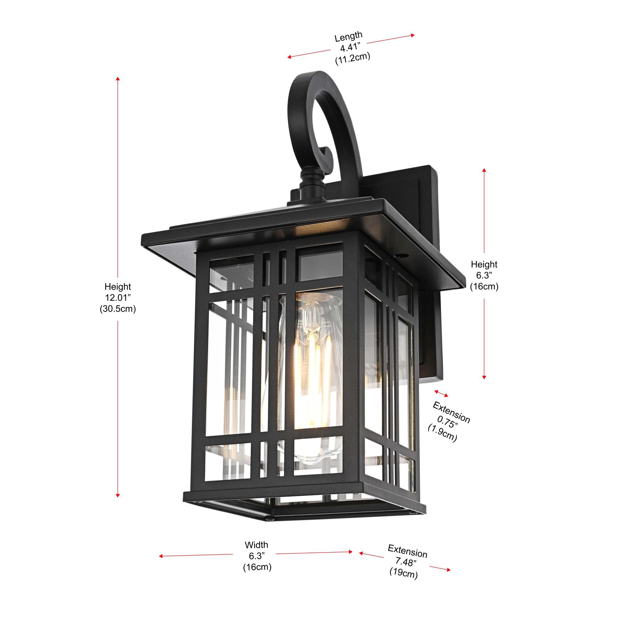 Harley 12 inch Outdoor Wall Light by Elegant Lighting