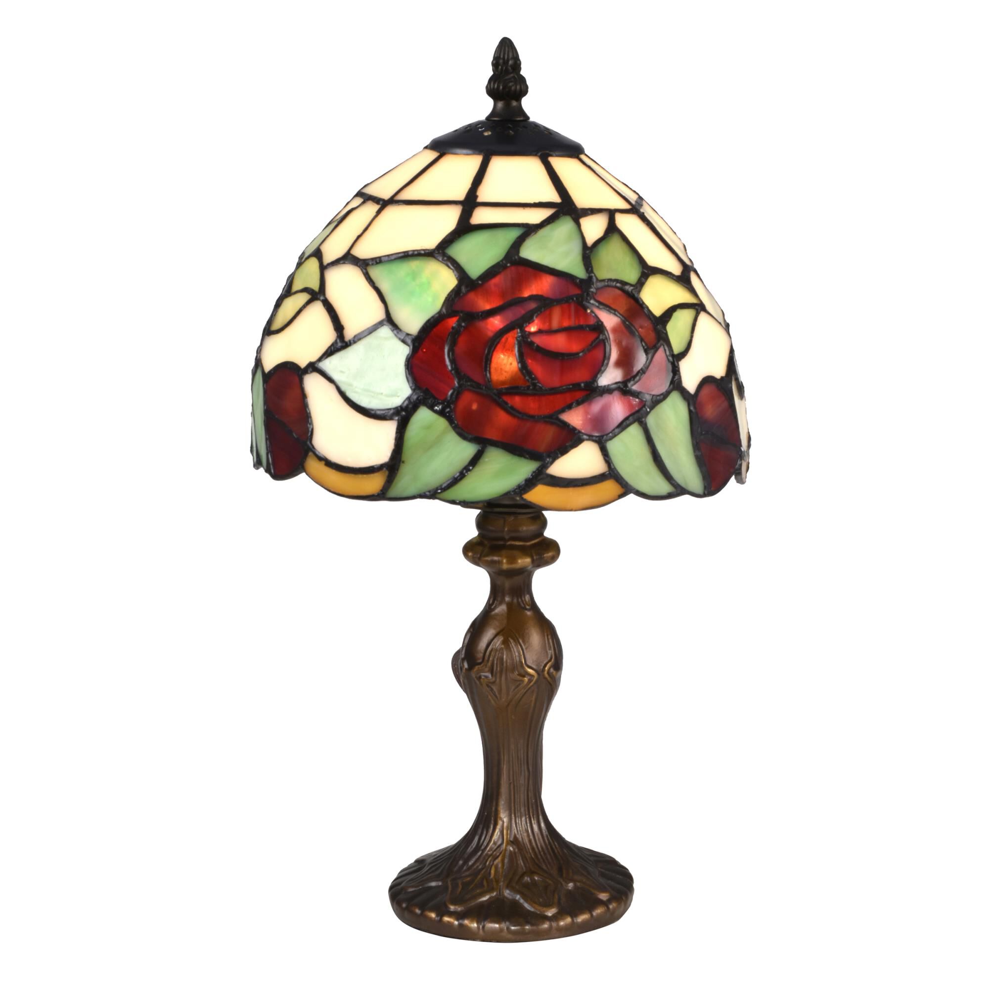 Indian Rose 14 Inch Accent Lamp by Dale Tiffany