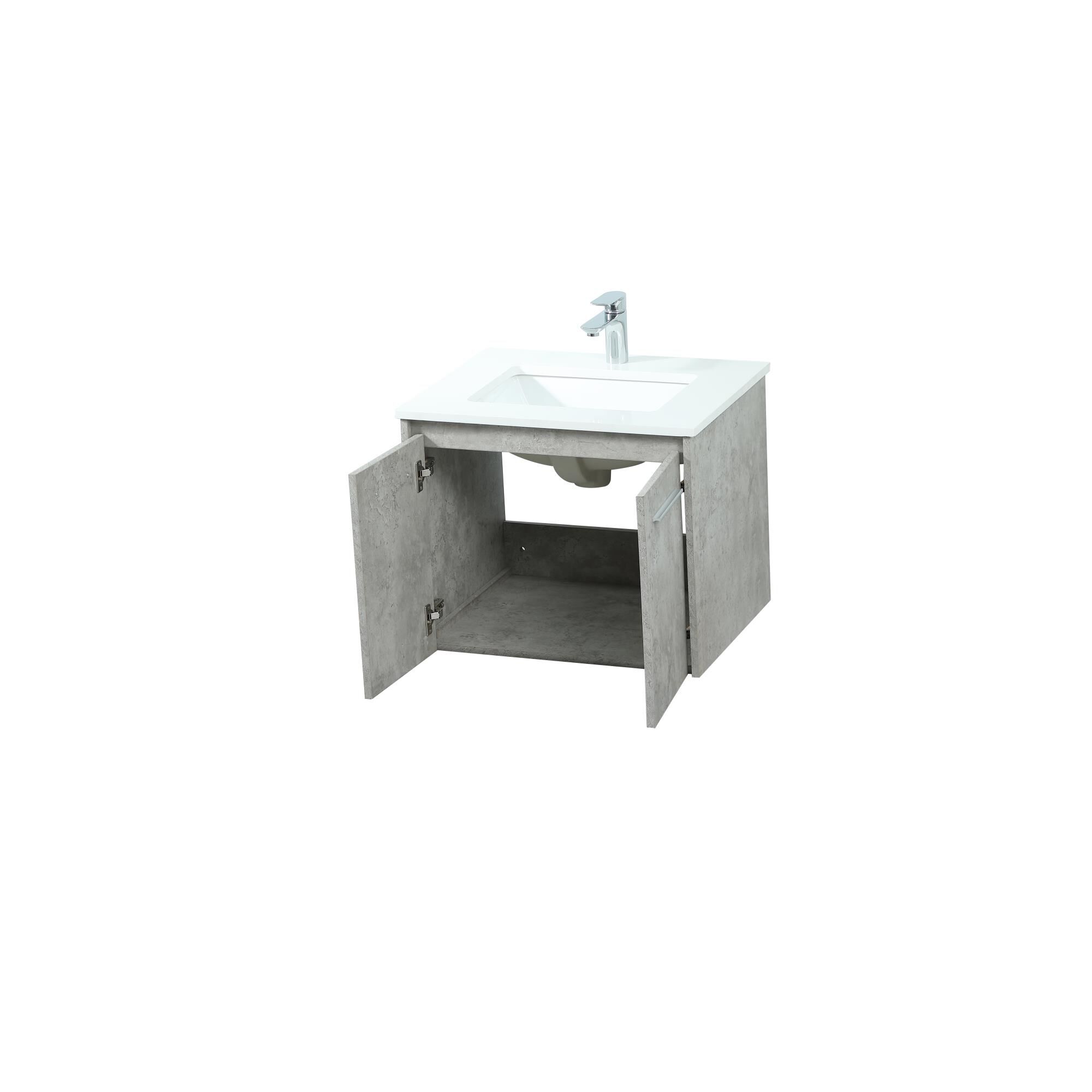 Shown in Concrete Grey finish