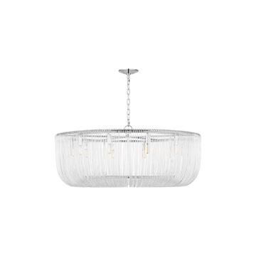 Shown in Polished Nickel finish and Clear glass