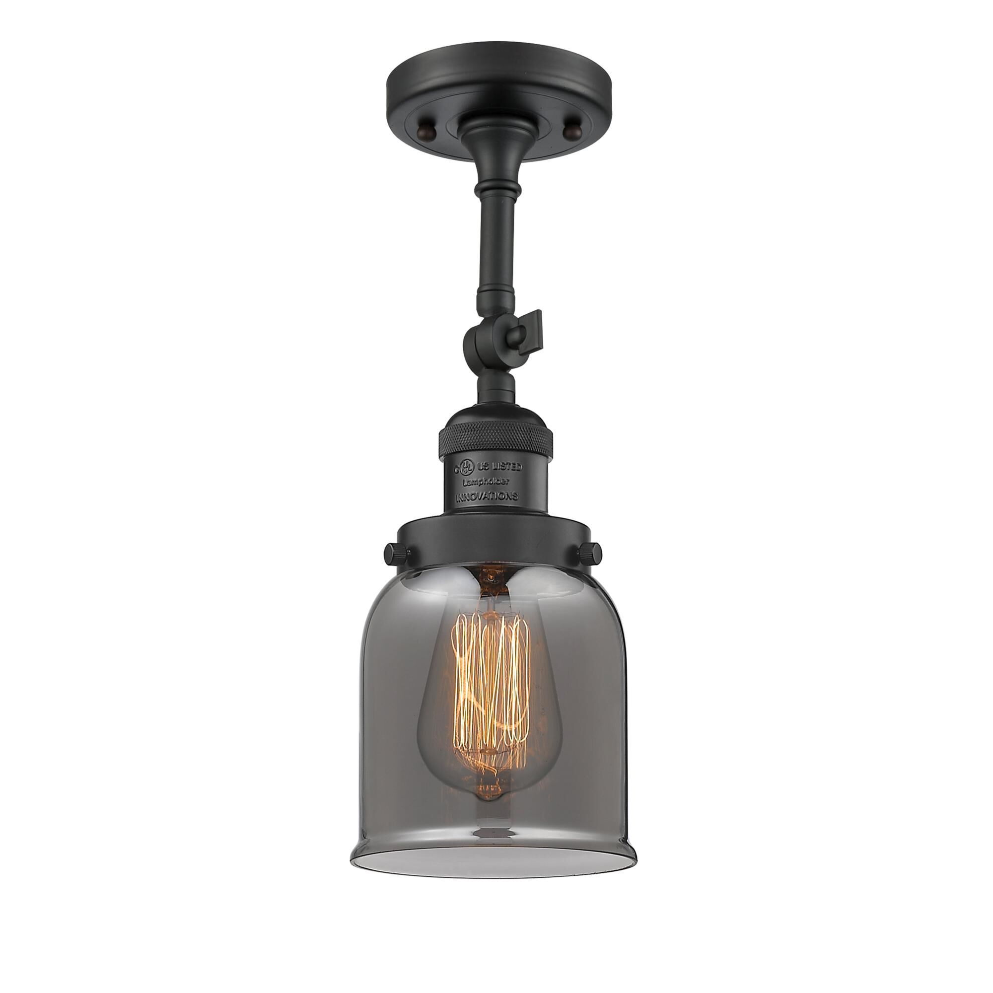 Shown in Matte Black finish and Plated Smoked glass and None accent