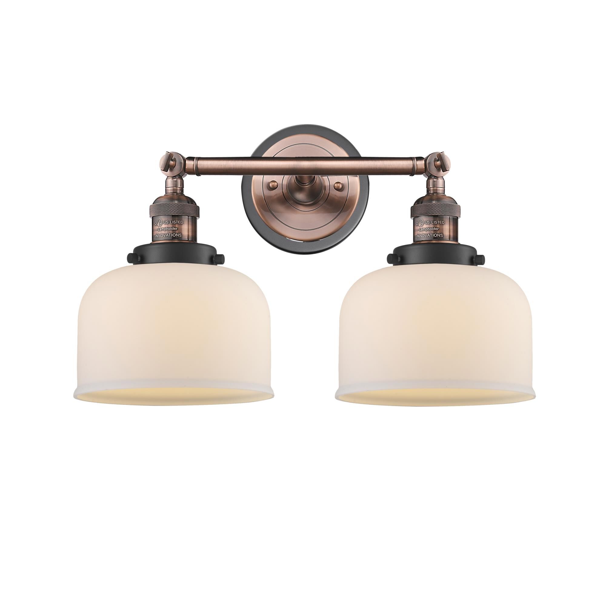 Bruno Marashlian Large Bell 19 Inch 2 Light Bath Vanity Light by Innovations Lighting