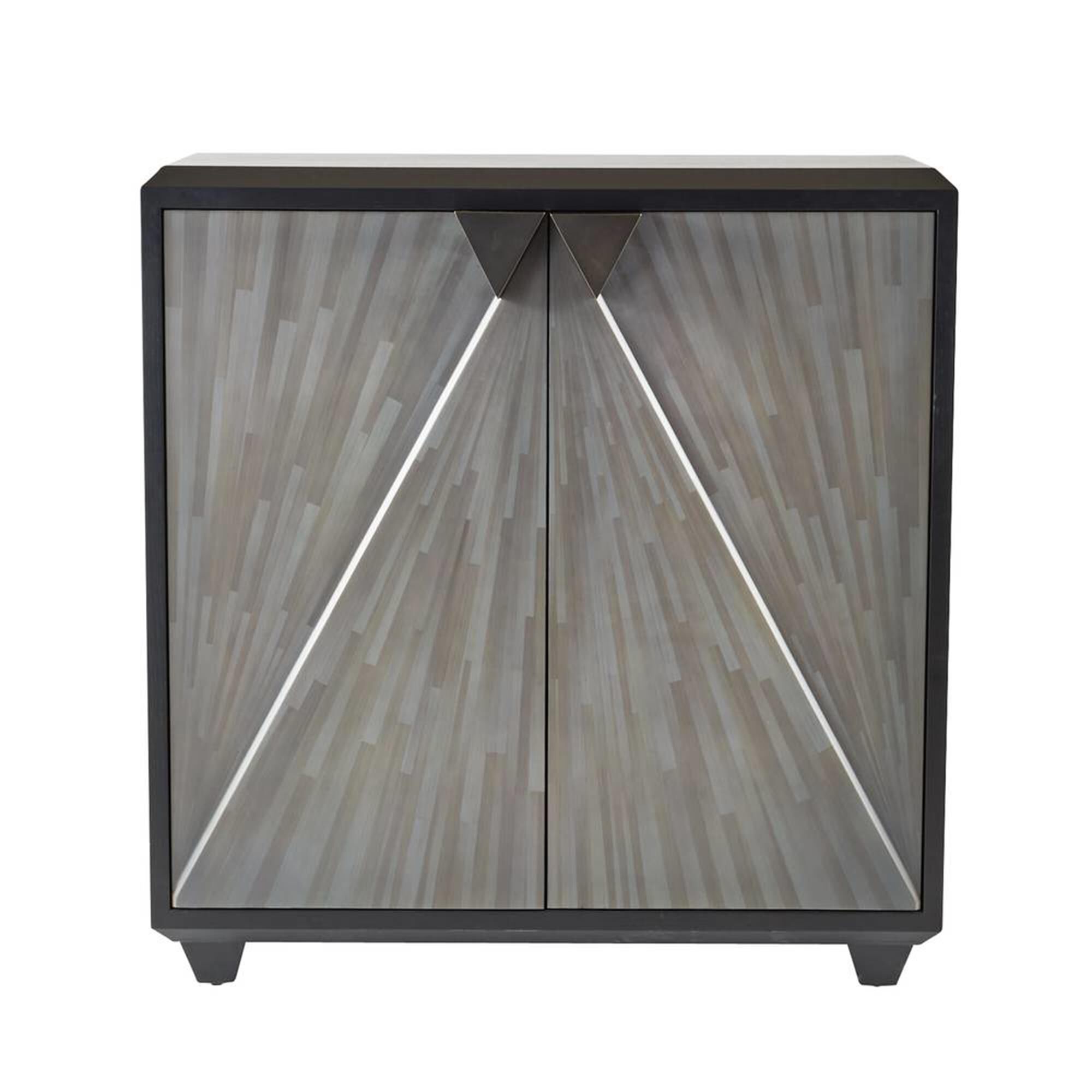 Shown in Gray Straw Marquetry finish