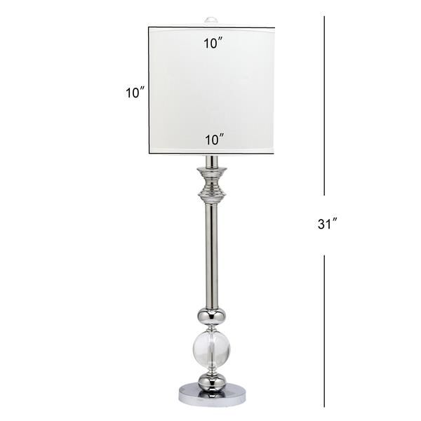 Erica Crystal Candlestick 31 Inch Table Lamp by Safavieh