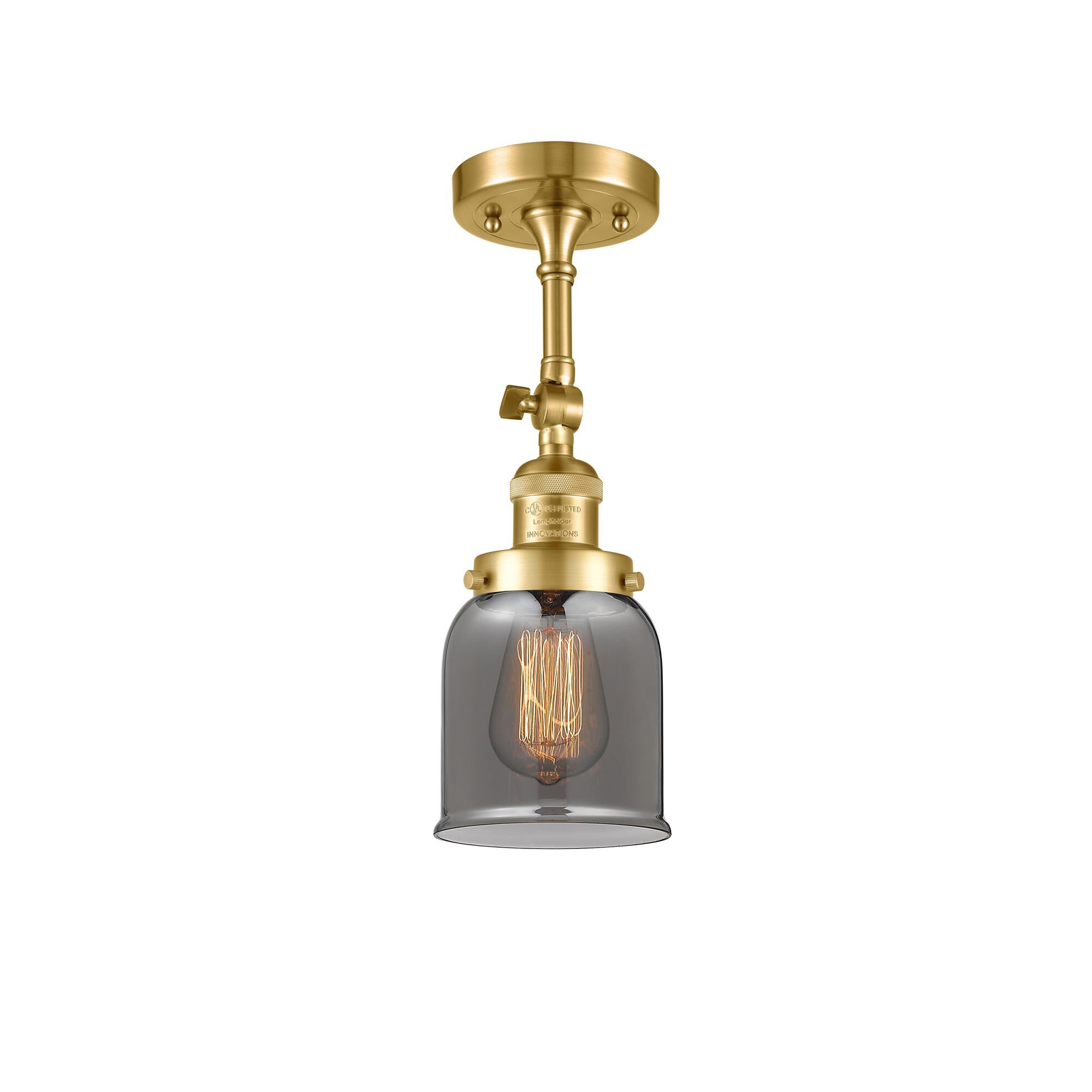 Bruno Marashlian Small Bell 5 Inch 1 Light Semi Flush Mount by Innovations Lighting