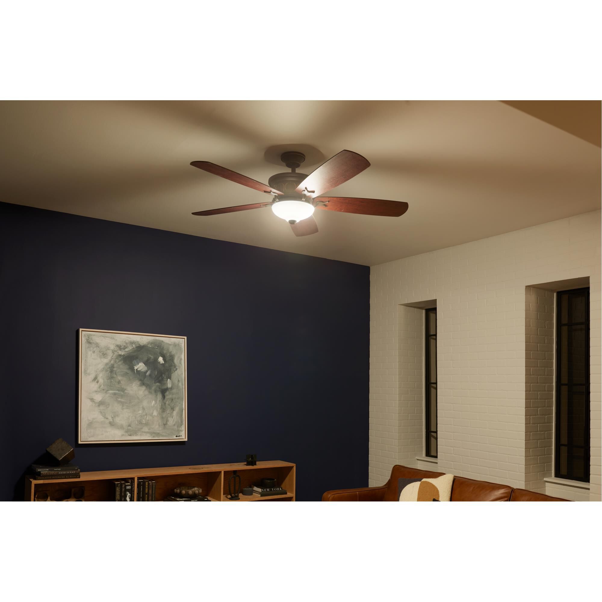 Crescent 56 Inch Ceiling Fan with Light Kit by Kichler Lighting