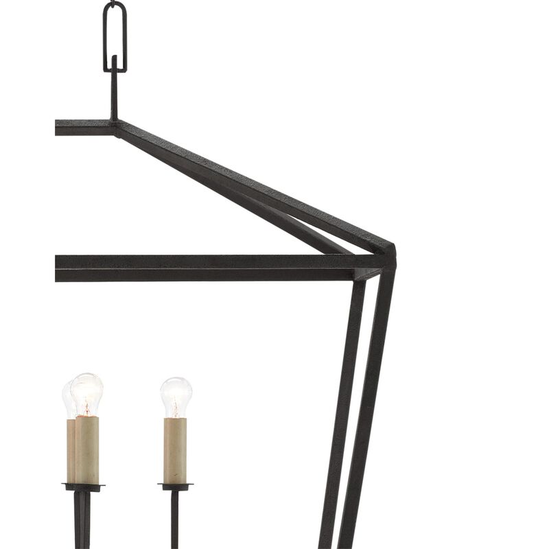 Denison 40 Inch 6 Light Linear Suspension Light by Currey and Company