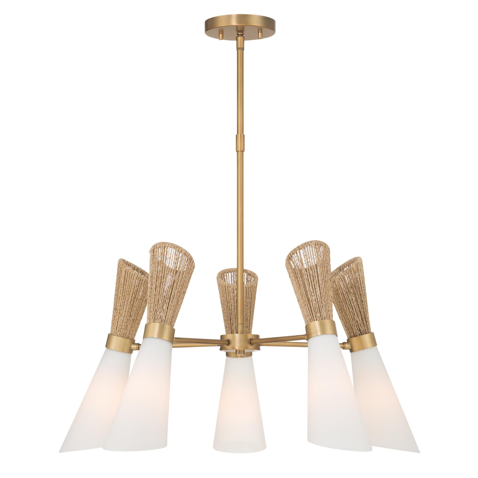 Shown in Legacy Brass finish and Etched Opal glass