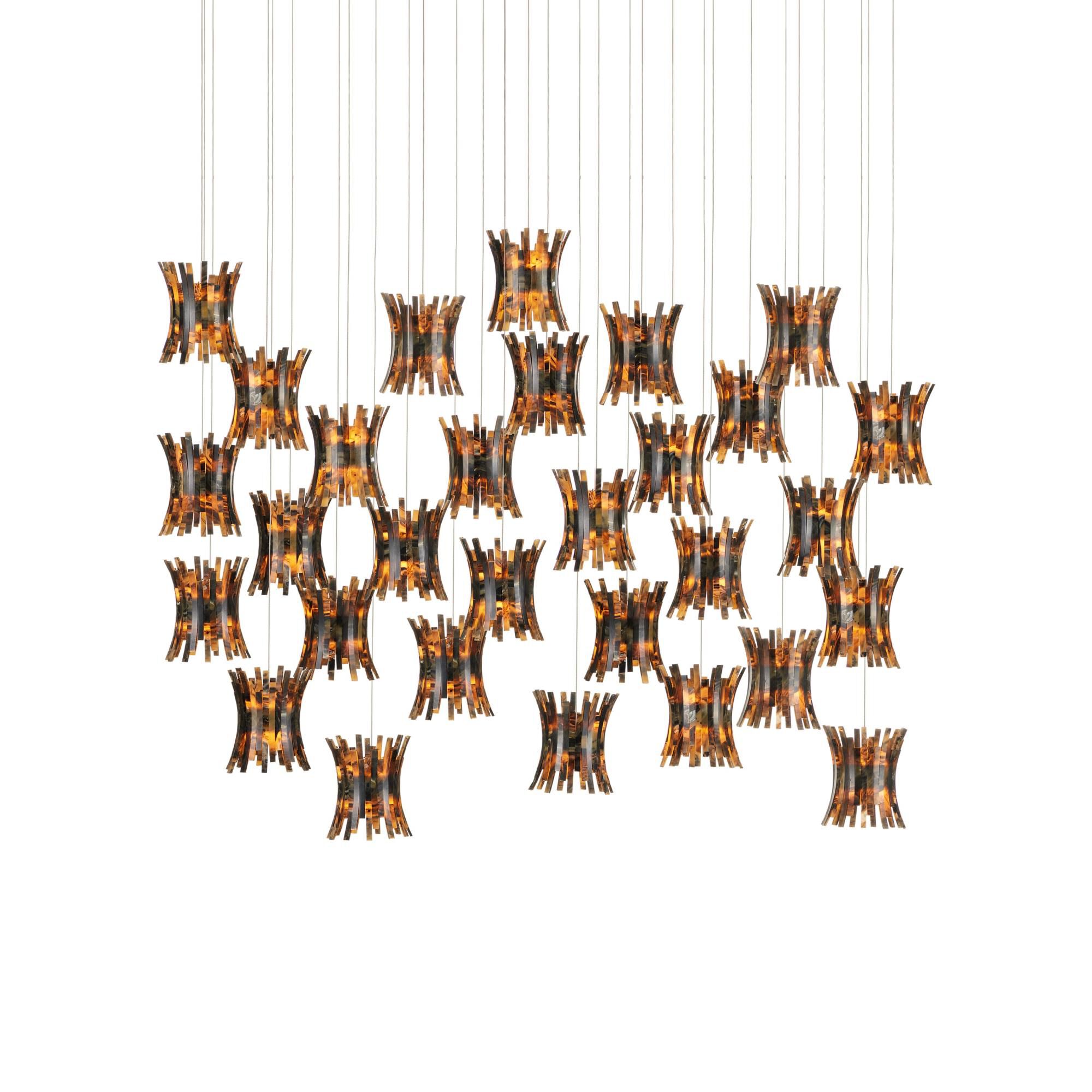 Alsop 58 Inch 30 Light LED Linear Suspension Light by Currey and Company