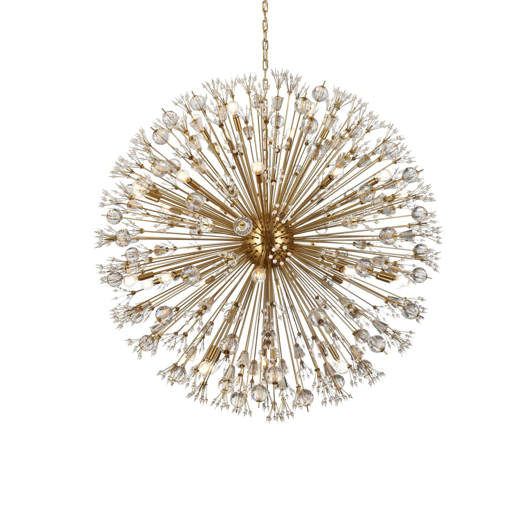 Shown in Gold finish and Royal Cut crystal