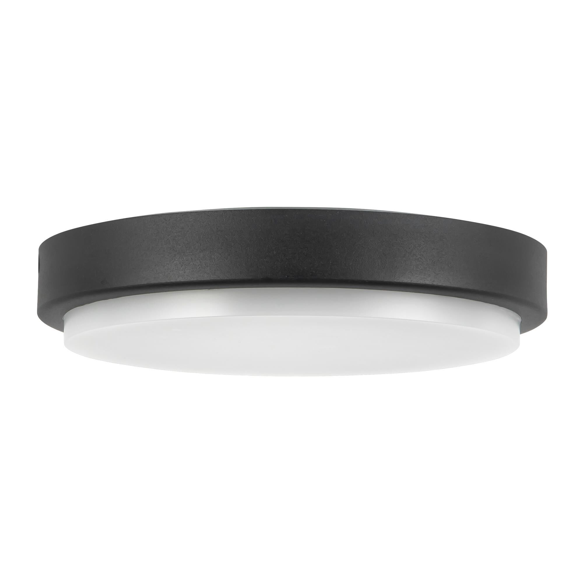 Shown in Black finish and Frosted Polycarbonate Diffuser glass