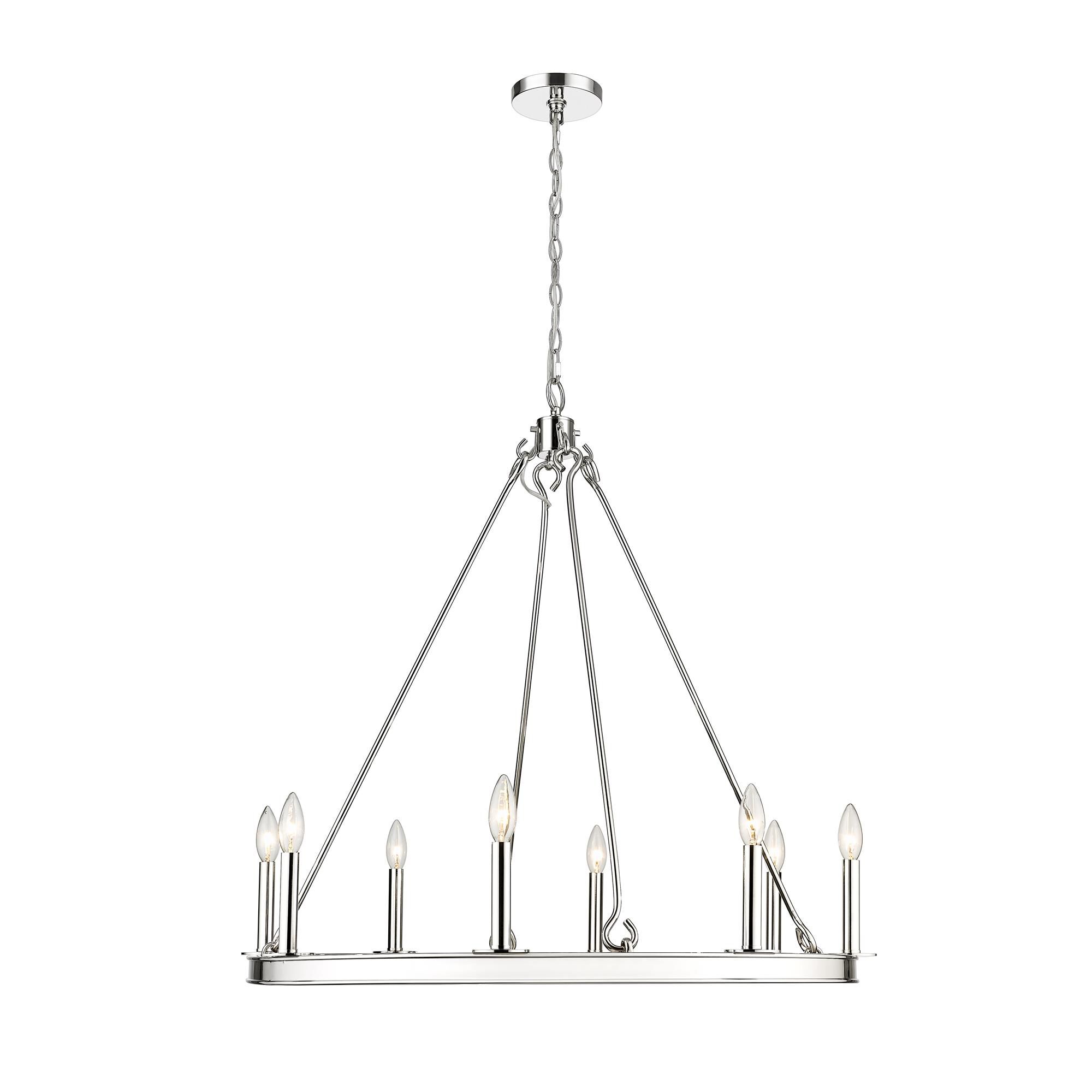 Shown in Polished Nickel finish and Steel shade