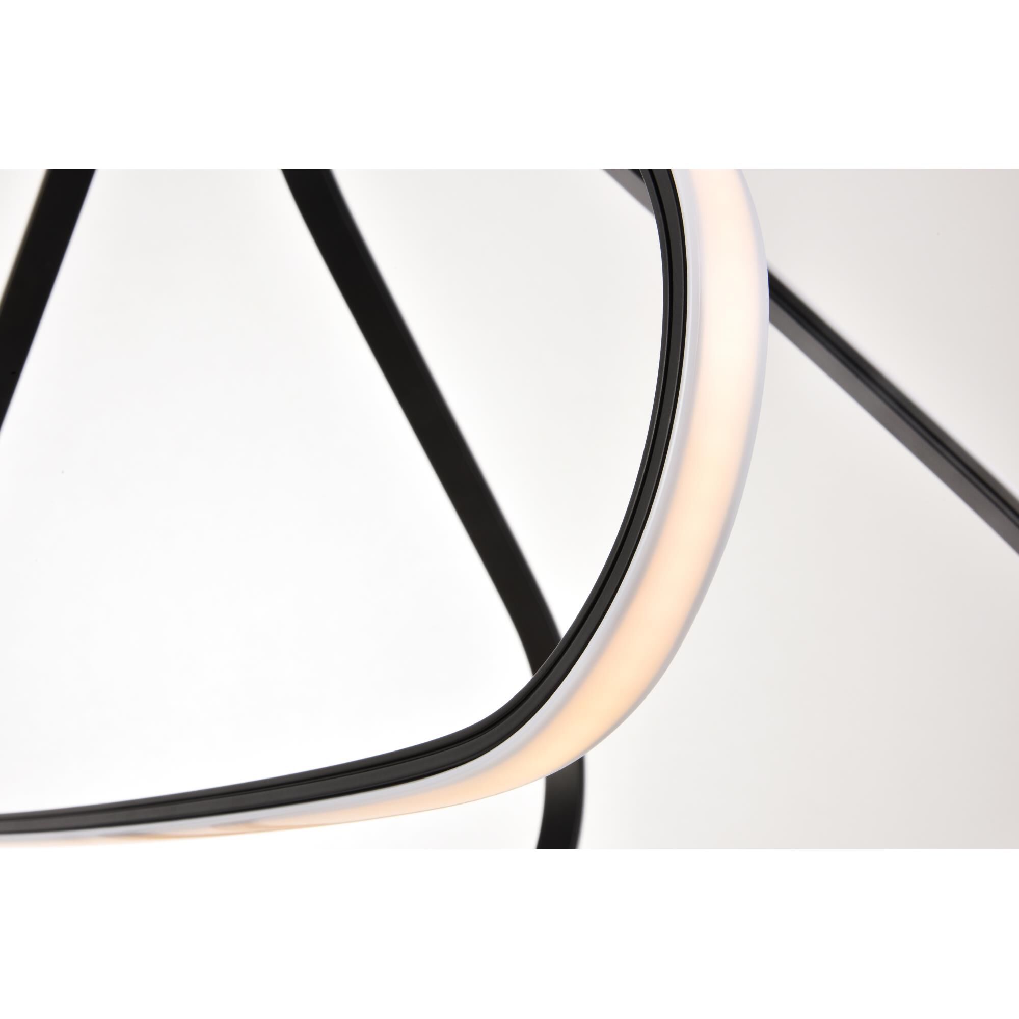 Dahlia 26 Inch LED Large Pendant by Elegant Lighting