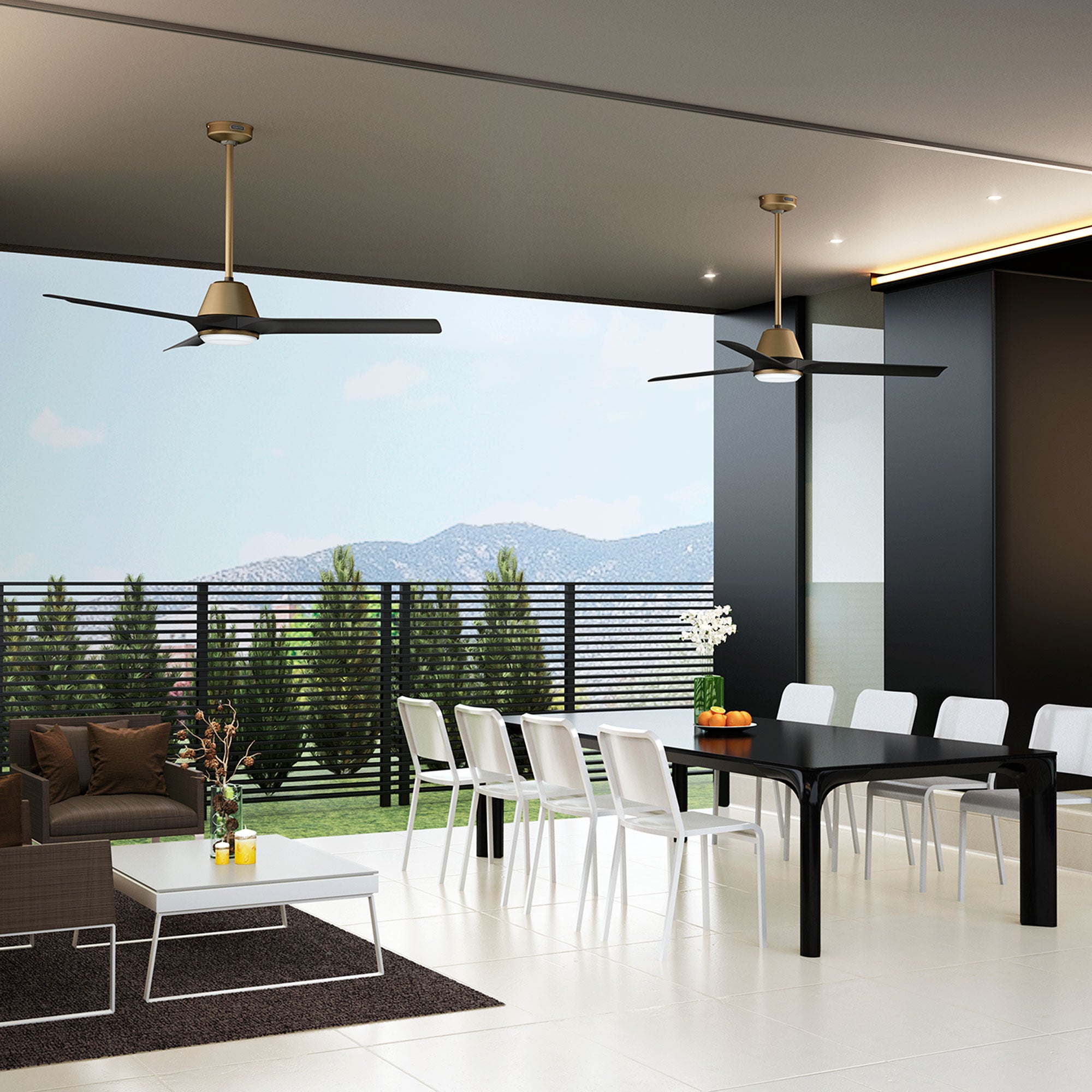 Aeronaut 60 Inch Ceiling Fan with Light Kit,