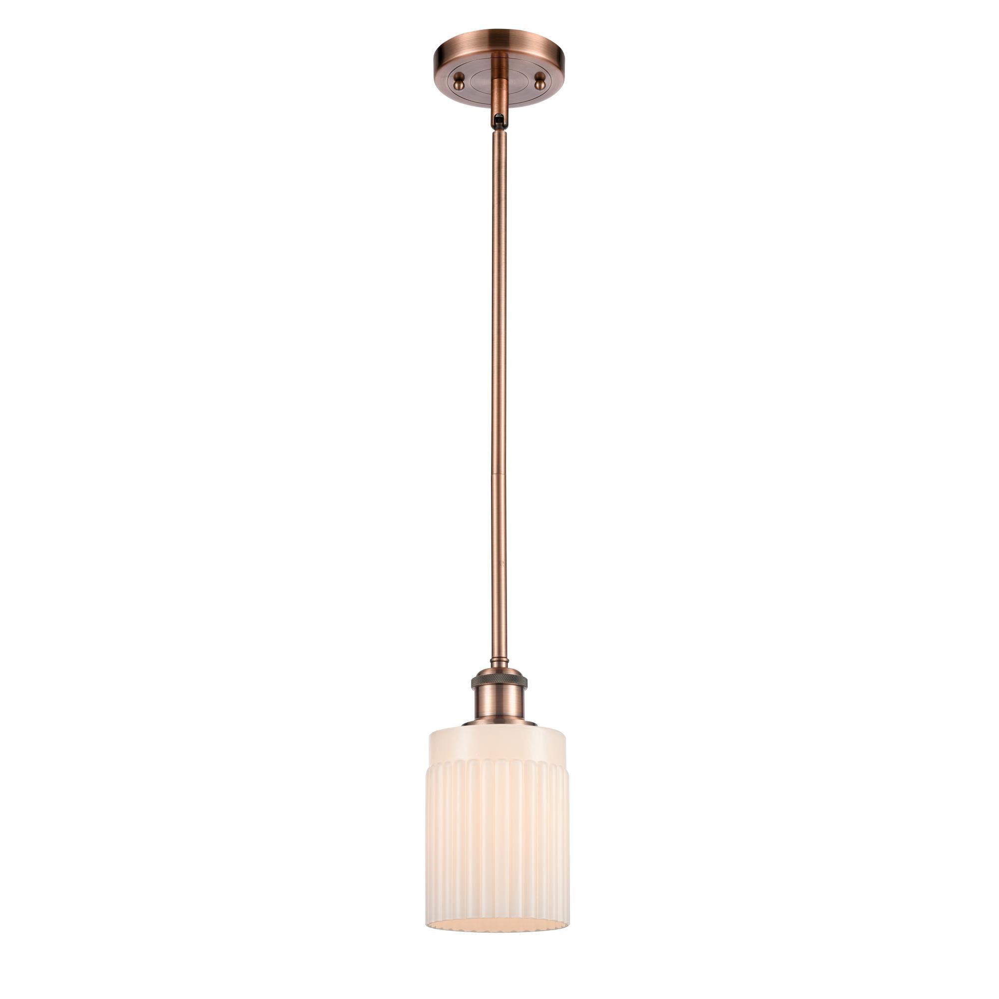 Shown in Antique Copper finish and Drum glass and Glass shade