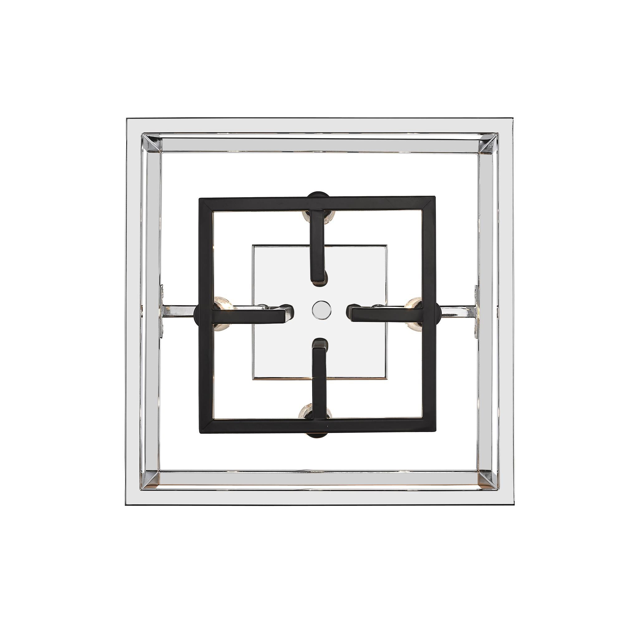 Quadra 13 Inch 4 Light Semi Flush Mount,