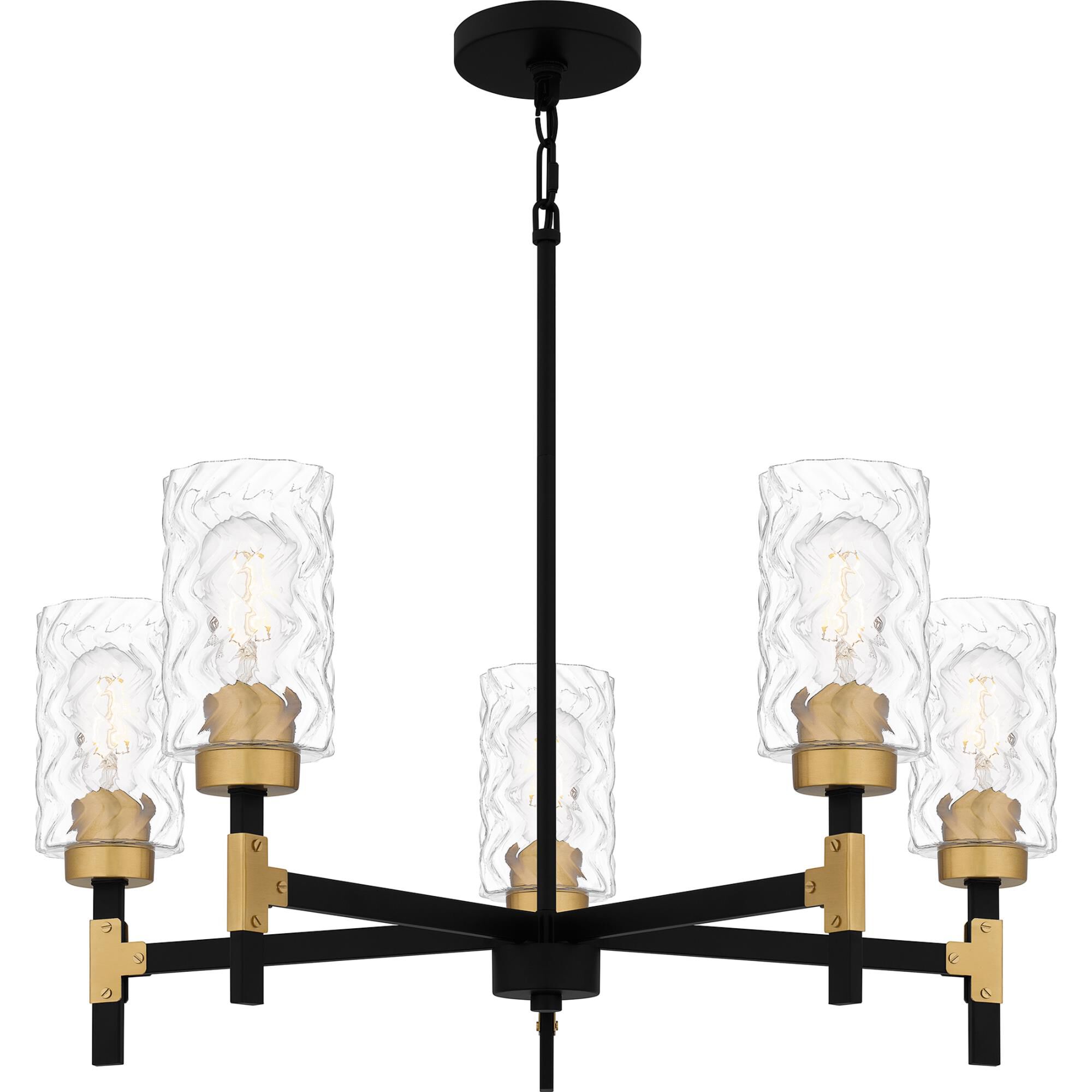 Carly 28 Inch 5 Light Chandelier by Quoizel