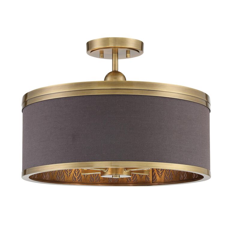 Splendour 19 Inch 4 Light Semi Flush Mount by Metropolitan Lighting