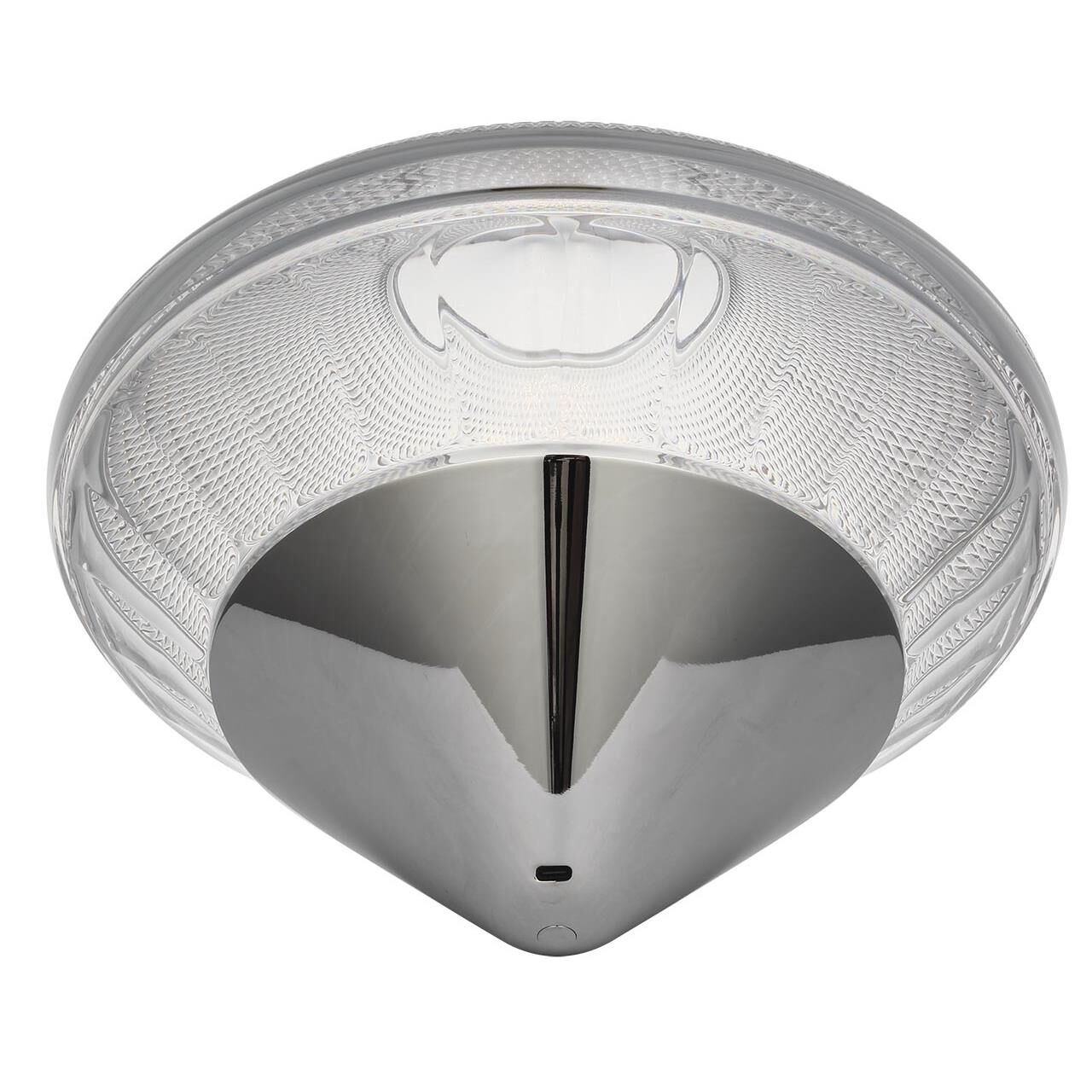 Shown in Polished Nickel finish and Clear crystal