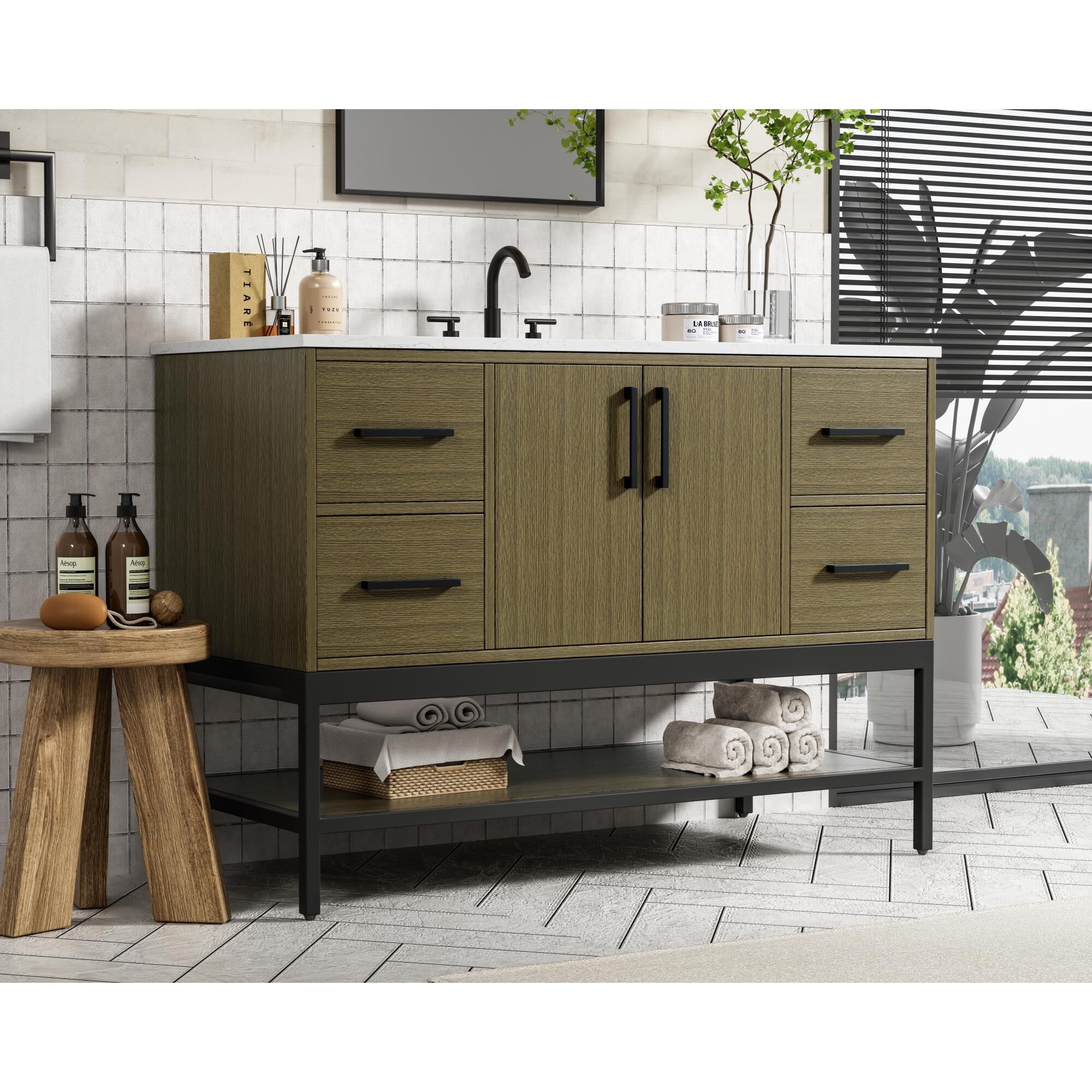 Shown in Chestnut Brown finish