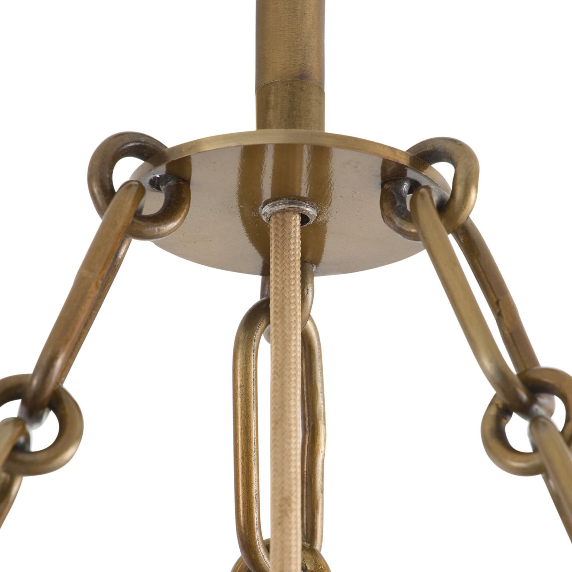 Shown in Smoke and Antique Brass finish