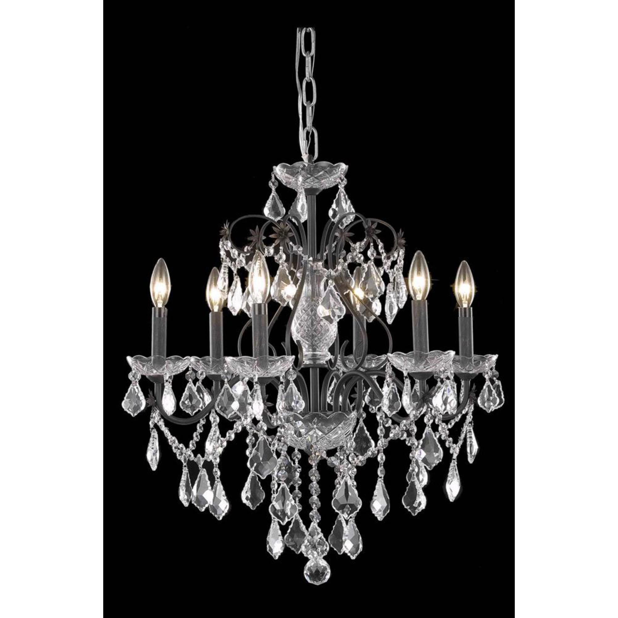 St. Francis 24 Inch 6 Light Chandelier by Elegant Lighting