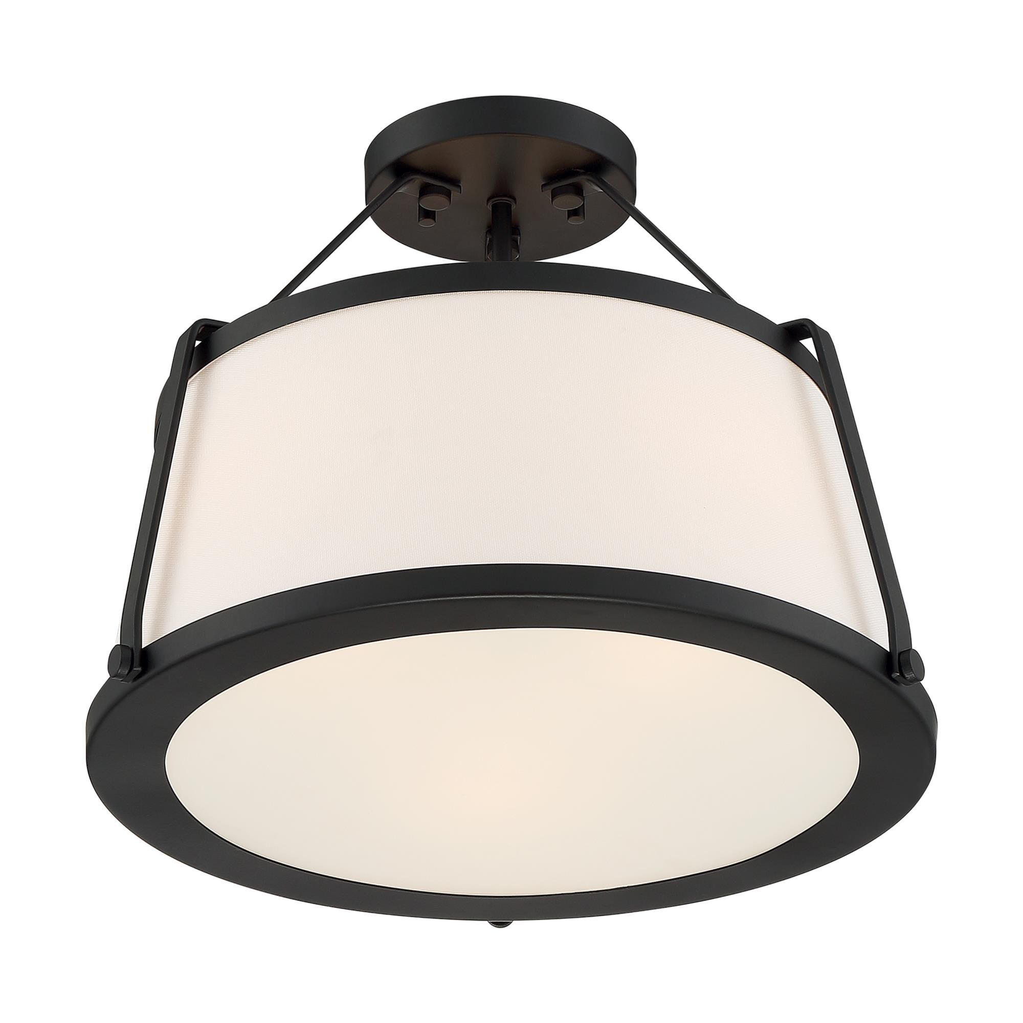 Cutty 15 Inch 3 Light Semi Flush Mount by Nuvo Lighting