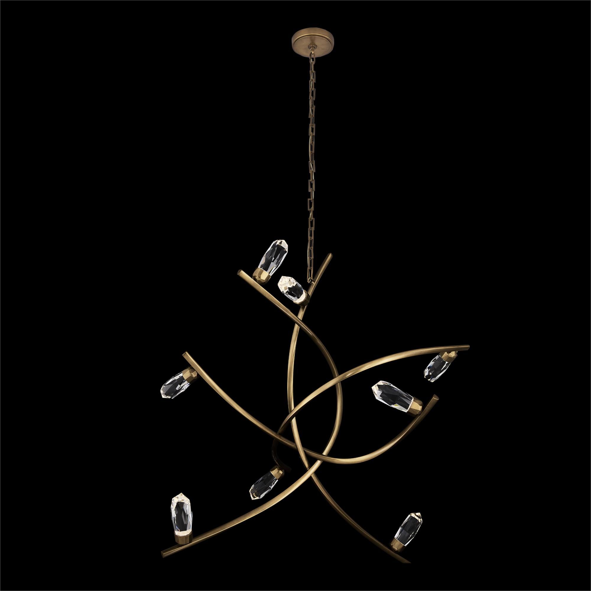 Shown in True Brass finish and Firenze Clear crystal