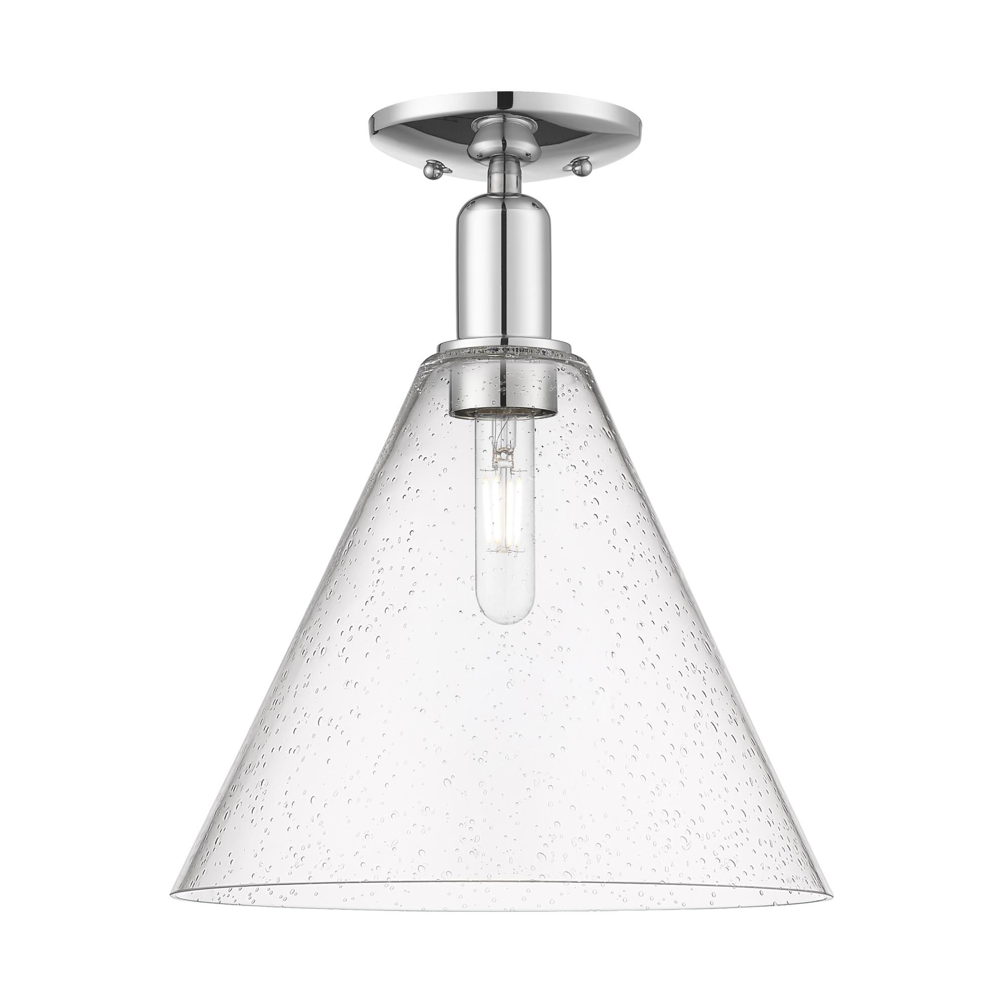 Bruno Marashlian Berkshire Glass 12 Inch Semi Flush Mount by Innovations Lighting