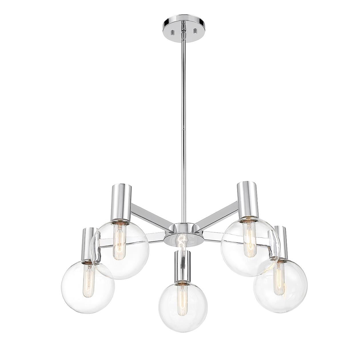 Wright 28 Inch 5 Light Chandelier by Savoy House