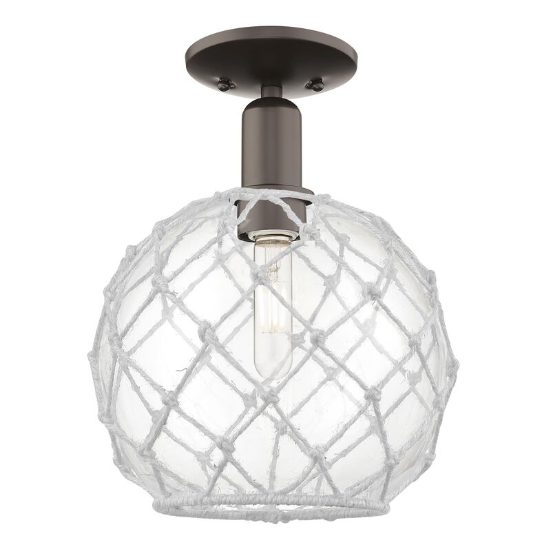 Bruno Marashlian Farmhouse Rope 10 Inch Semi Flush Mount by Innovations Lighting