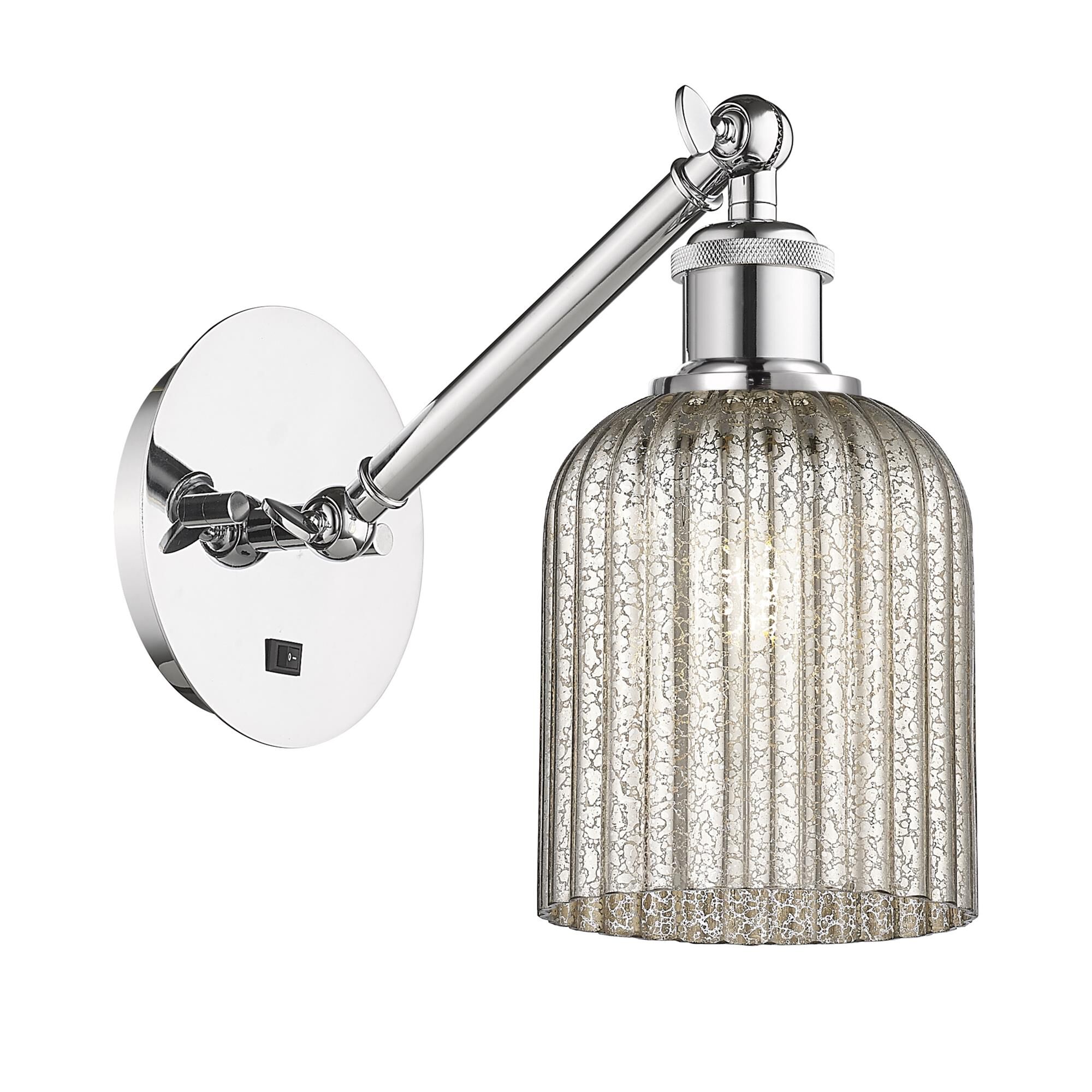 Shown in Polished Chrome finish and Mercury shade