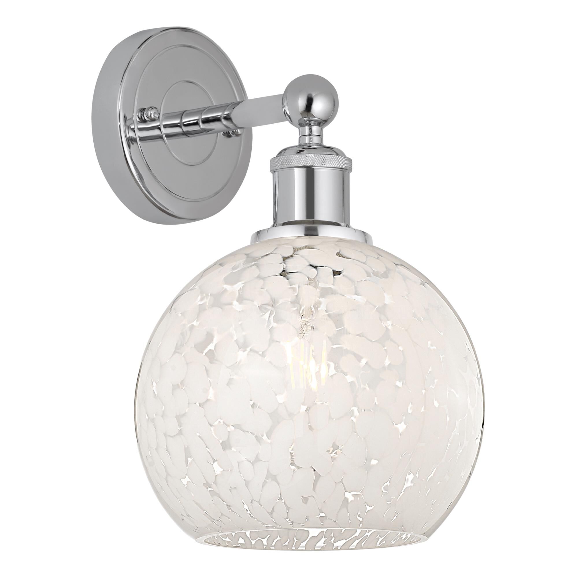 Bruno Marashlian White Mouchette 8 Inch Wall Sconce by Innovations Lighting