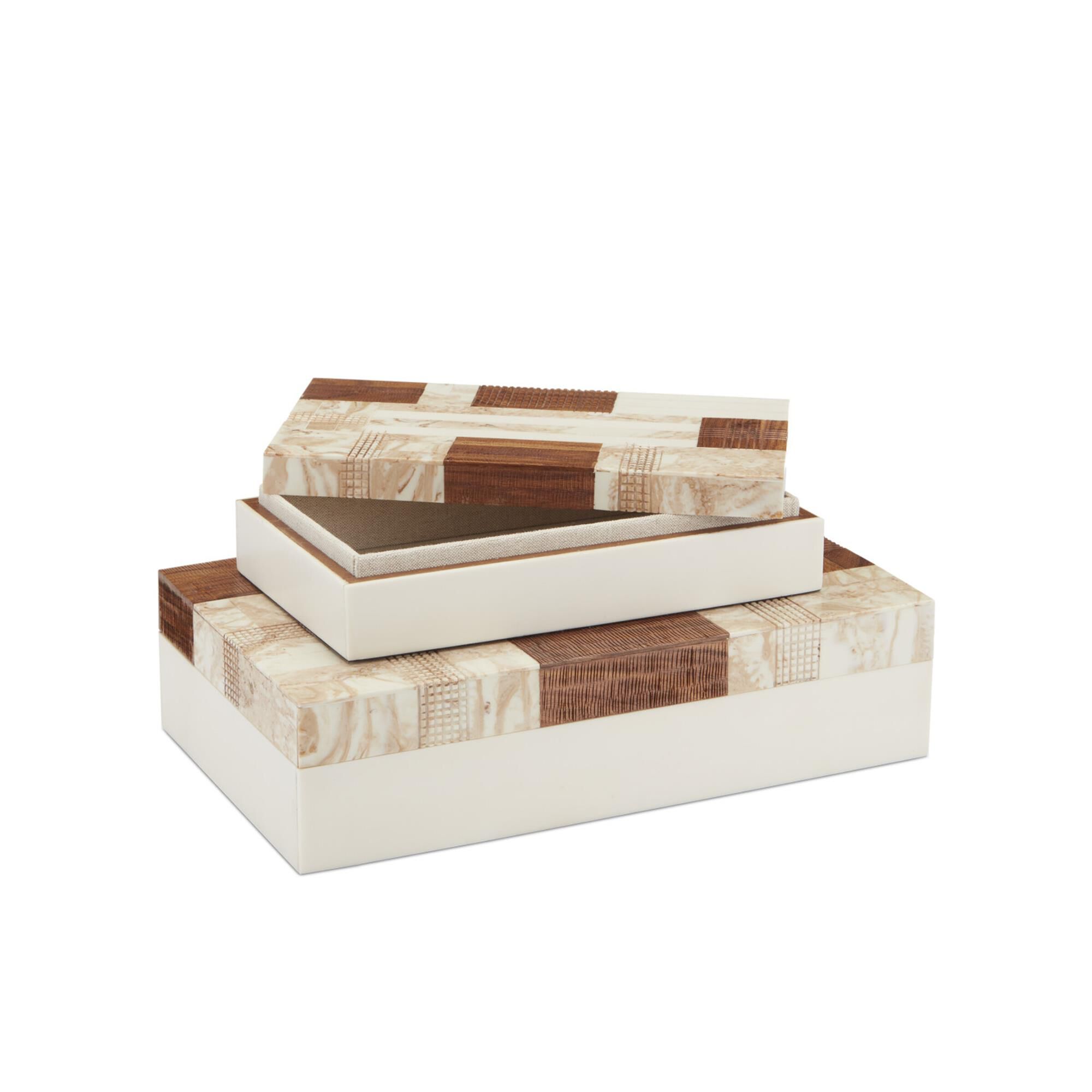 1940s Box Set of 2 Accent Box,