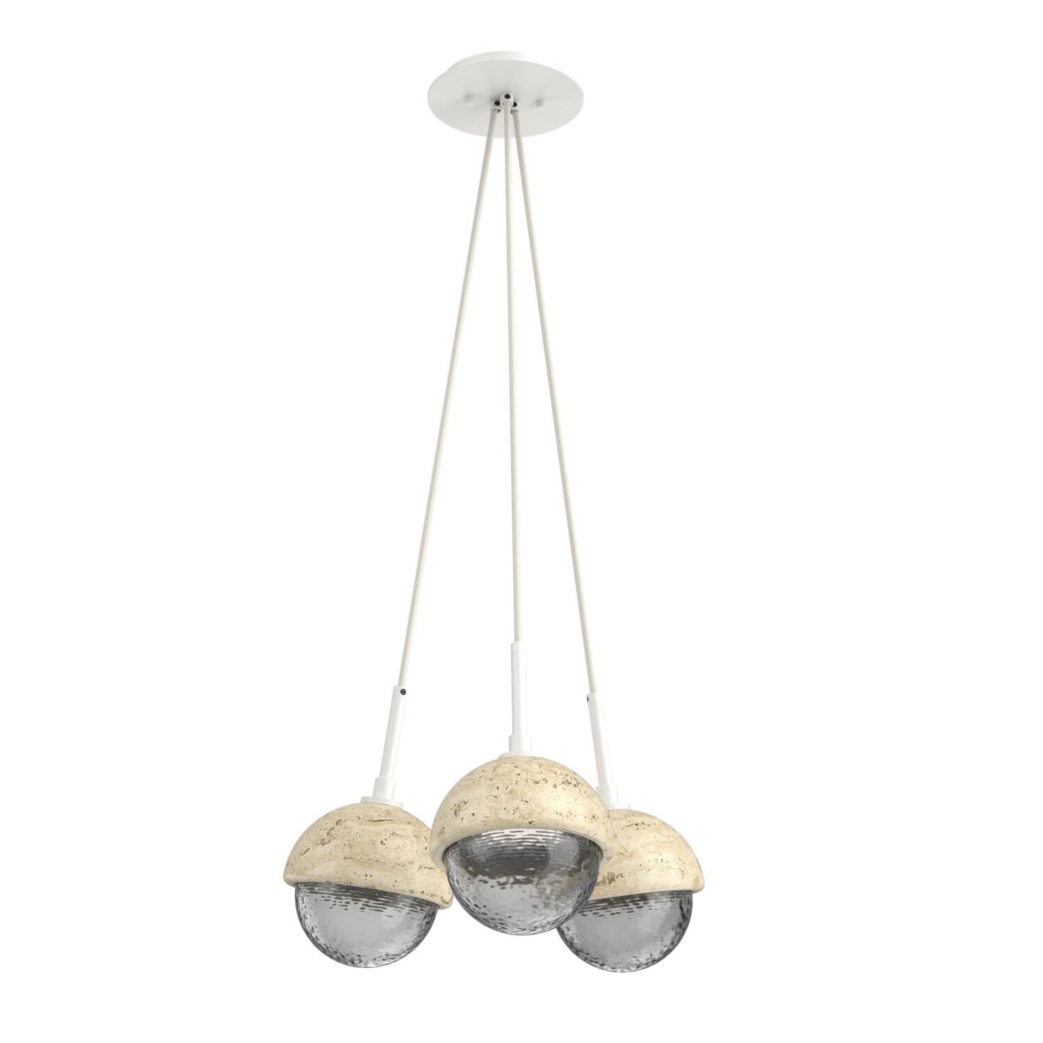Levi Wilson Cabochon 13 Inch Multi Pendant Light by Hammerton Studio