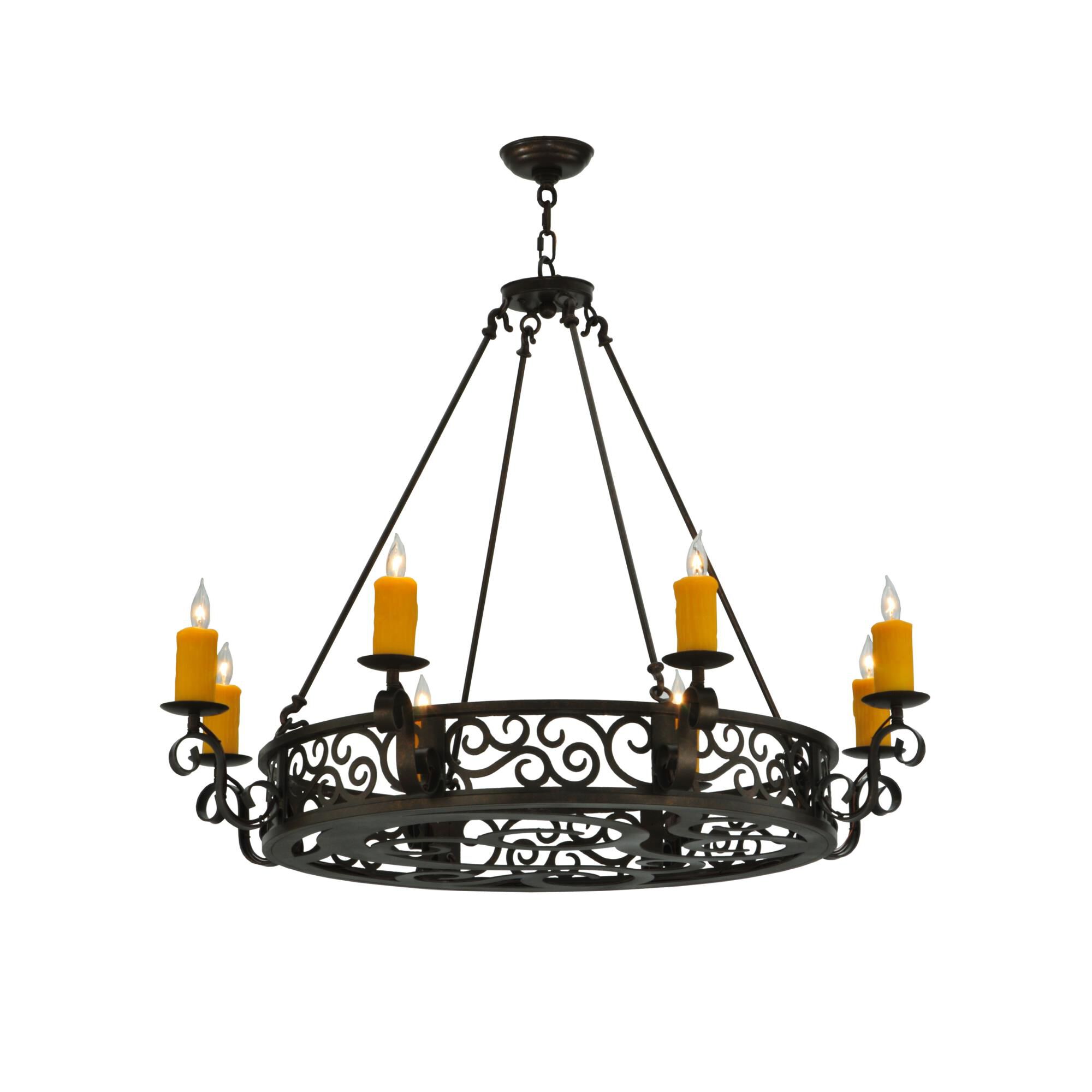Delano 42 Inch 8 Light Chandelier by Meyda Lighting
