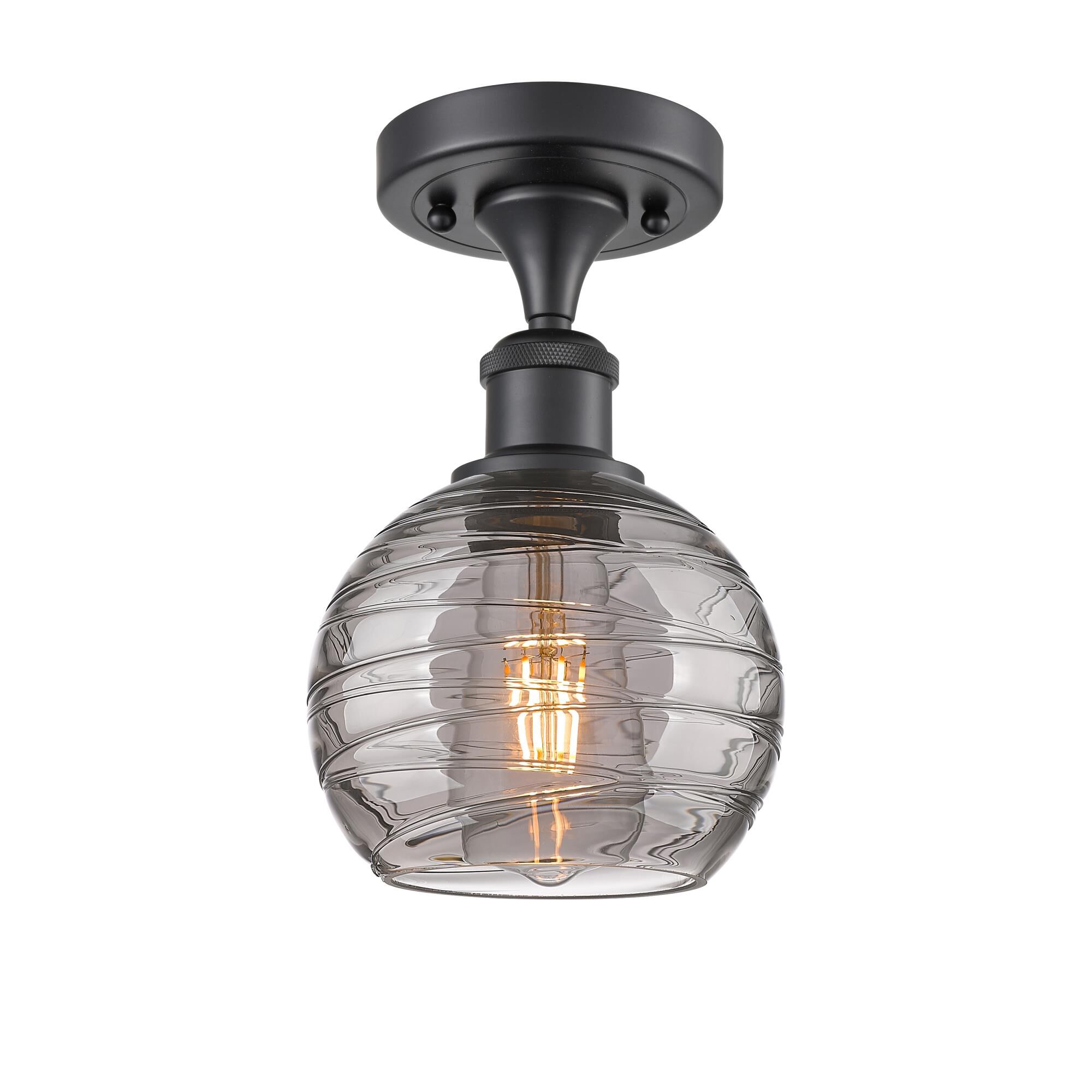 Bruno Marashlian Athens Deco Swirl 6 Inch Semi Flush Mount by Innovations Lighting