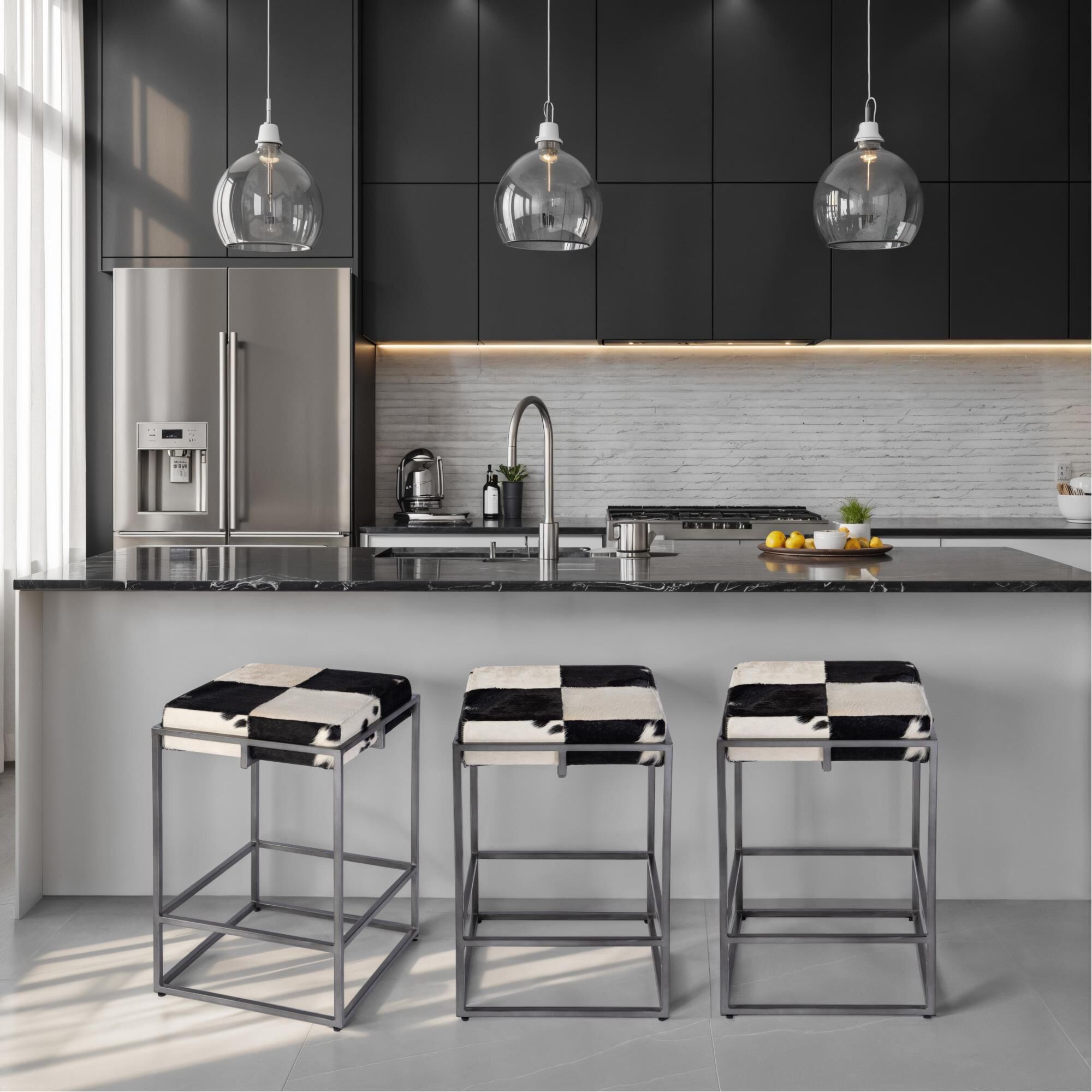 Shown in Black And White finish