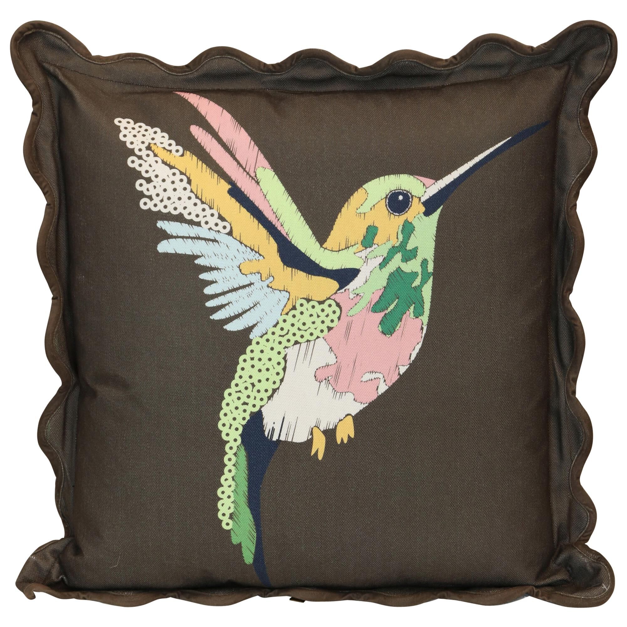 Tamara Day Hummingbird 22 Inch Decorative Pillow by Stylecraft