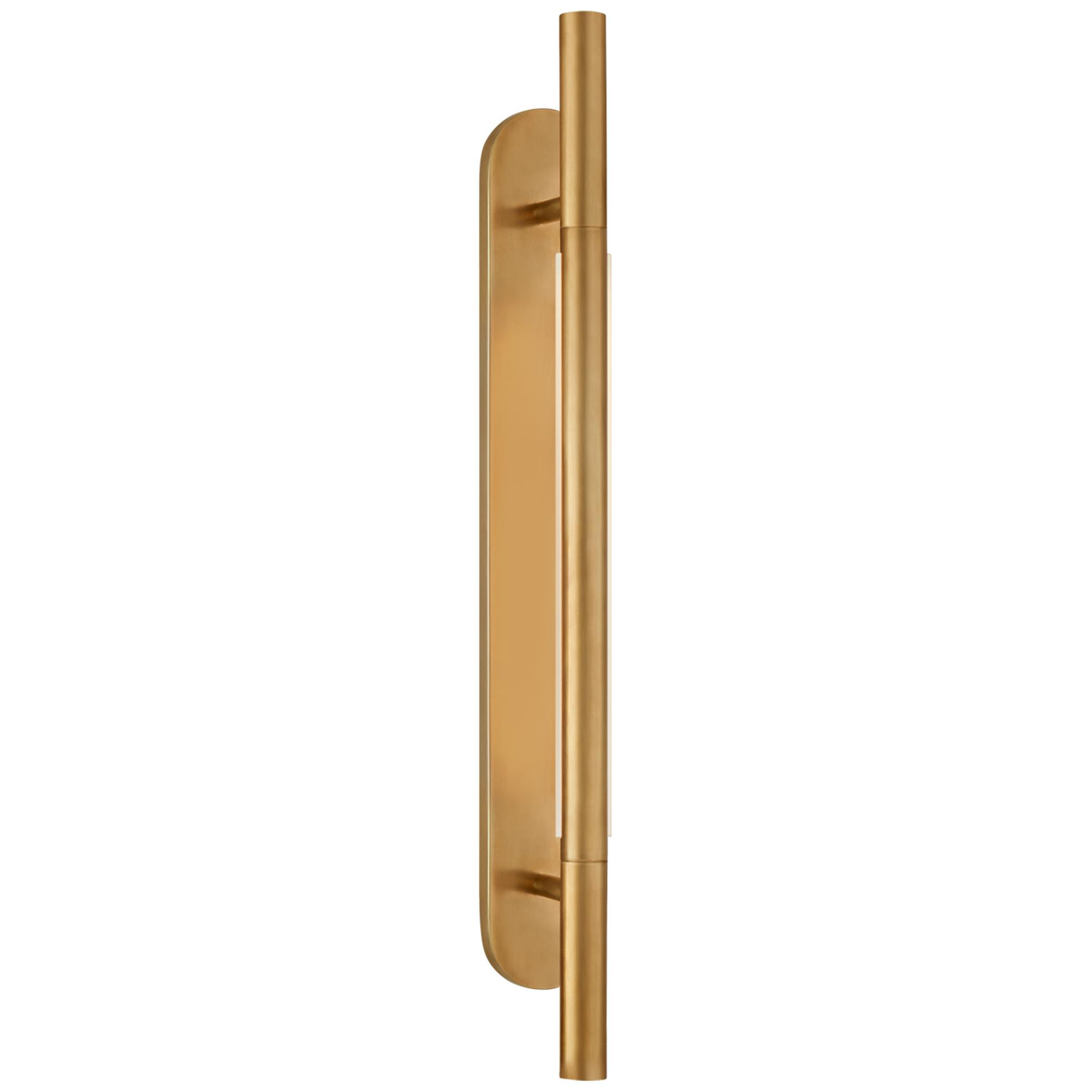 Shown in Antique-Burnished Brass finish and Etched Crystal glass and Etched Crystal shade