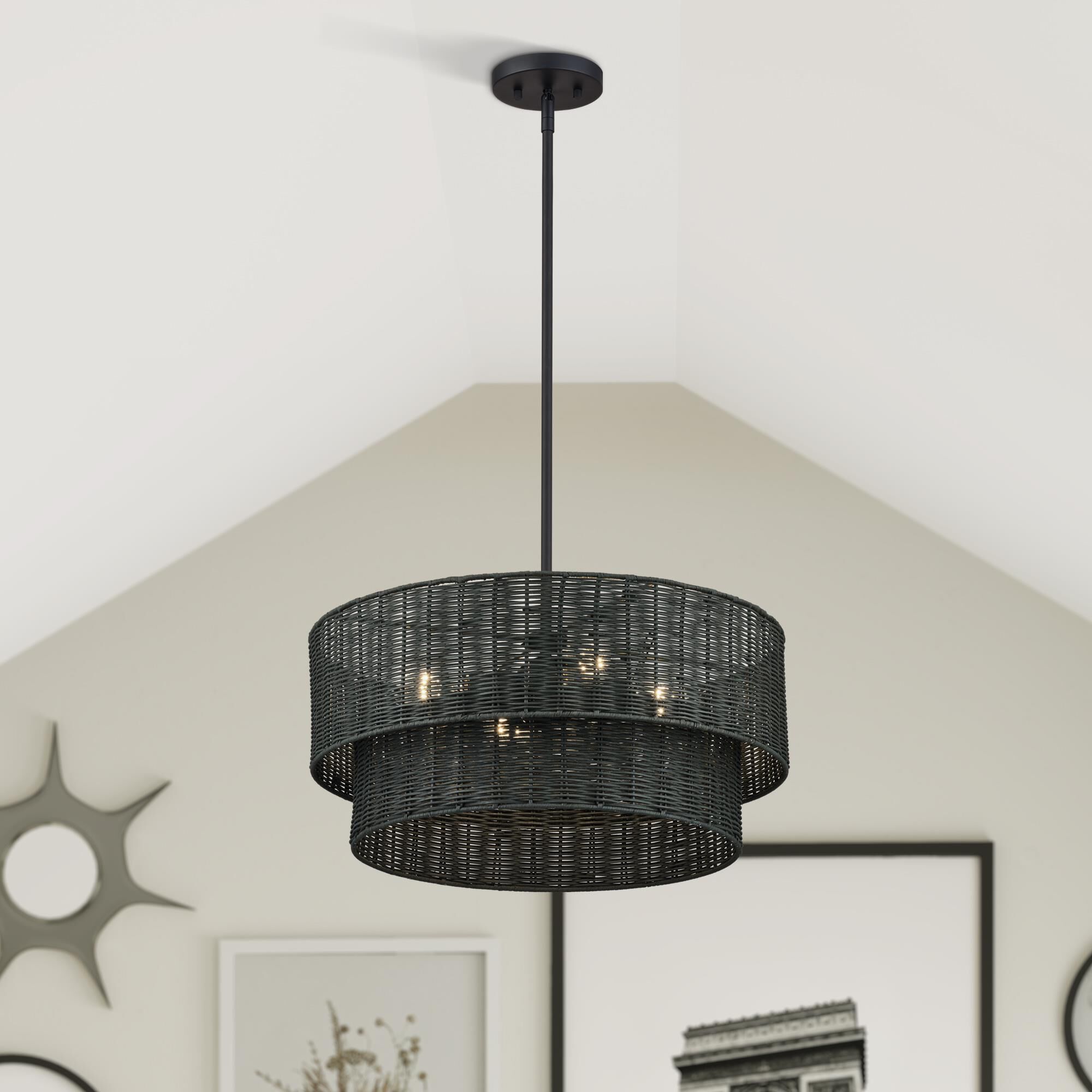 Weavington 21 Inch Large Pendant by Livex Lighting