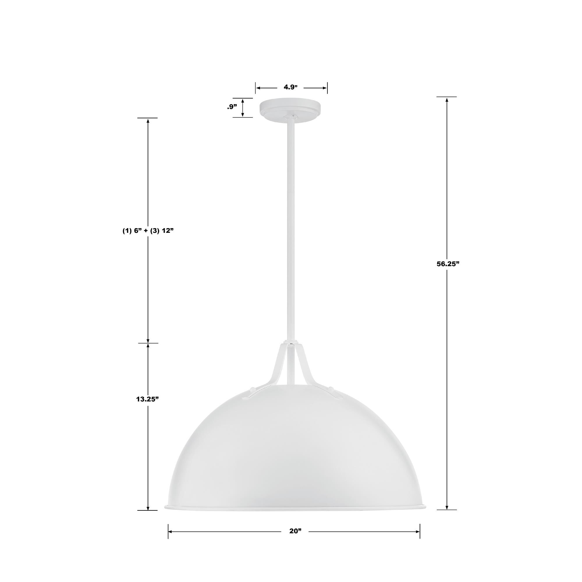 Shown in White finish