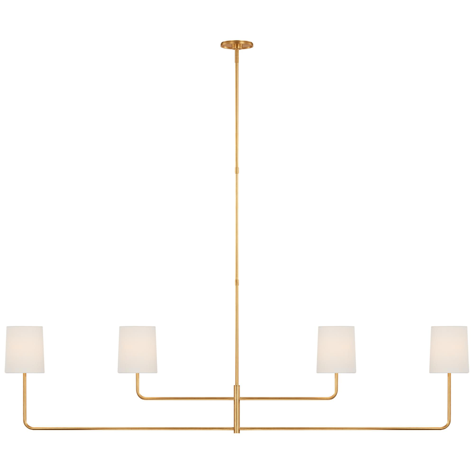 Shown in Gild finish and Linen shade